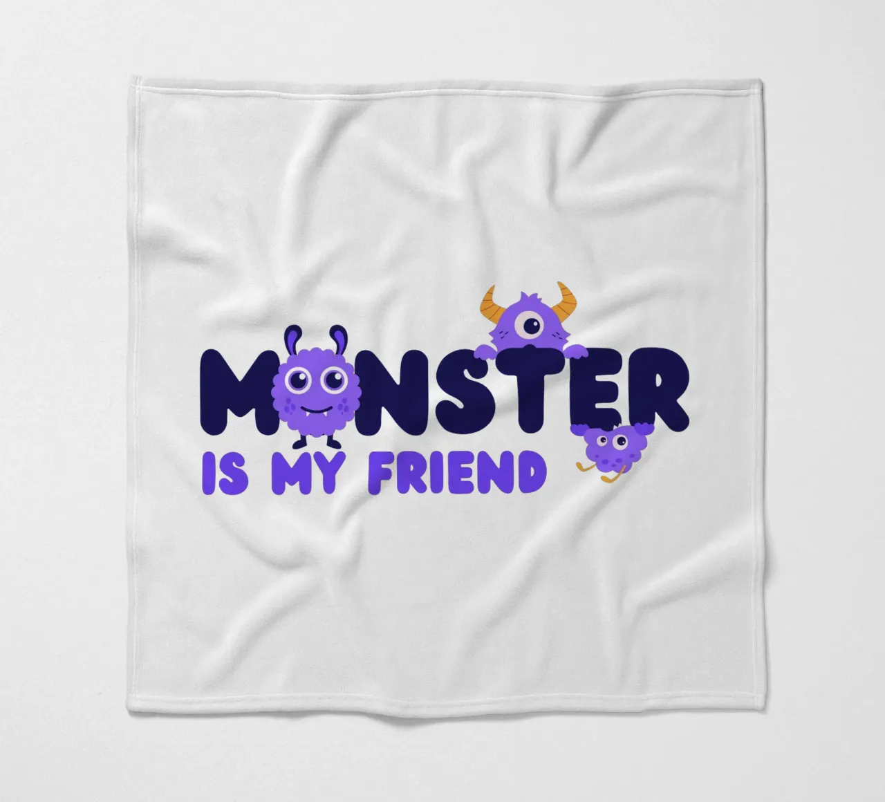 monster is my friend fleece blanket by khoailang