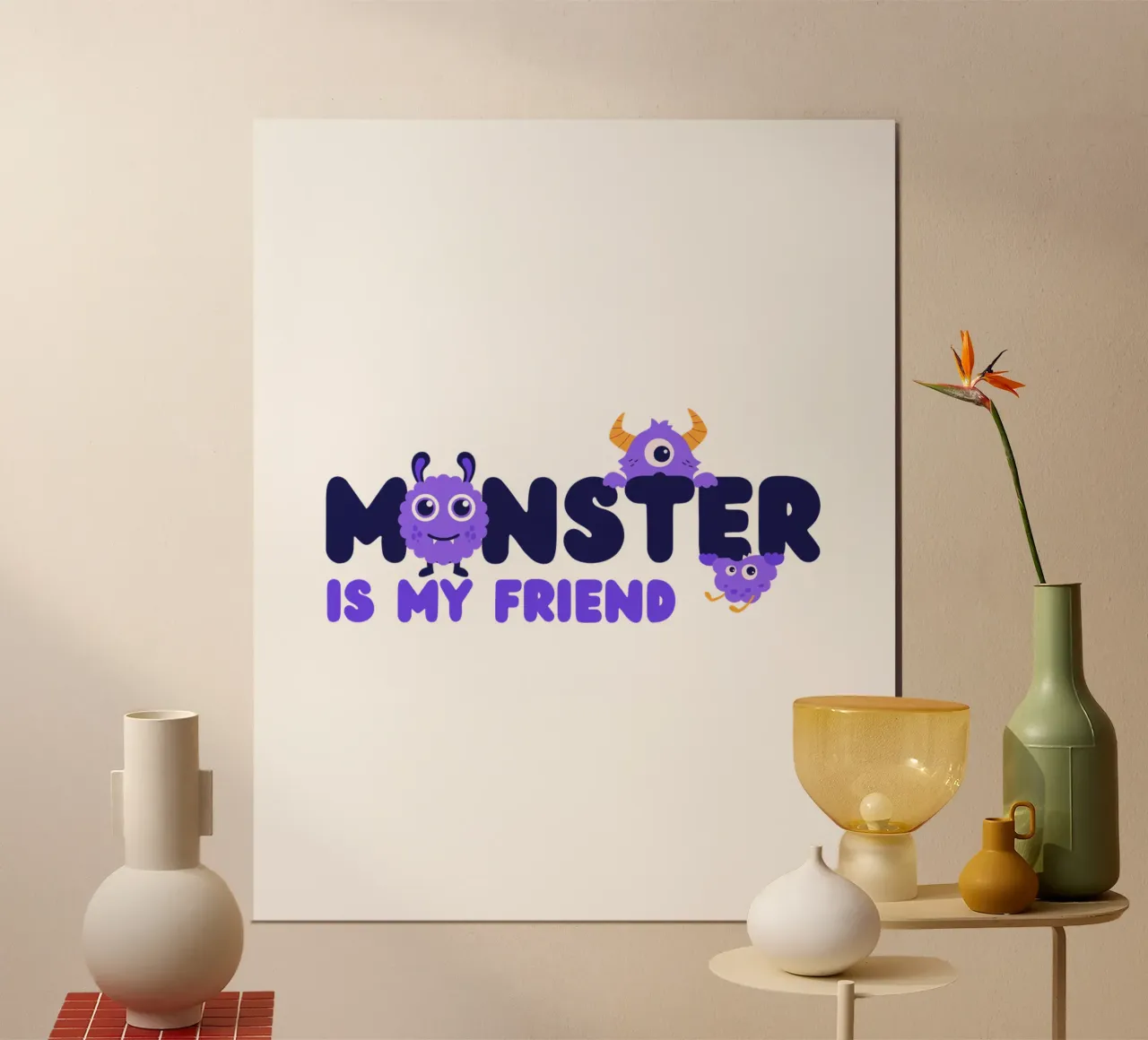 monster is mijn vriend poster van khoailang