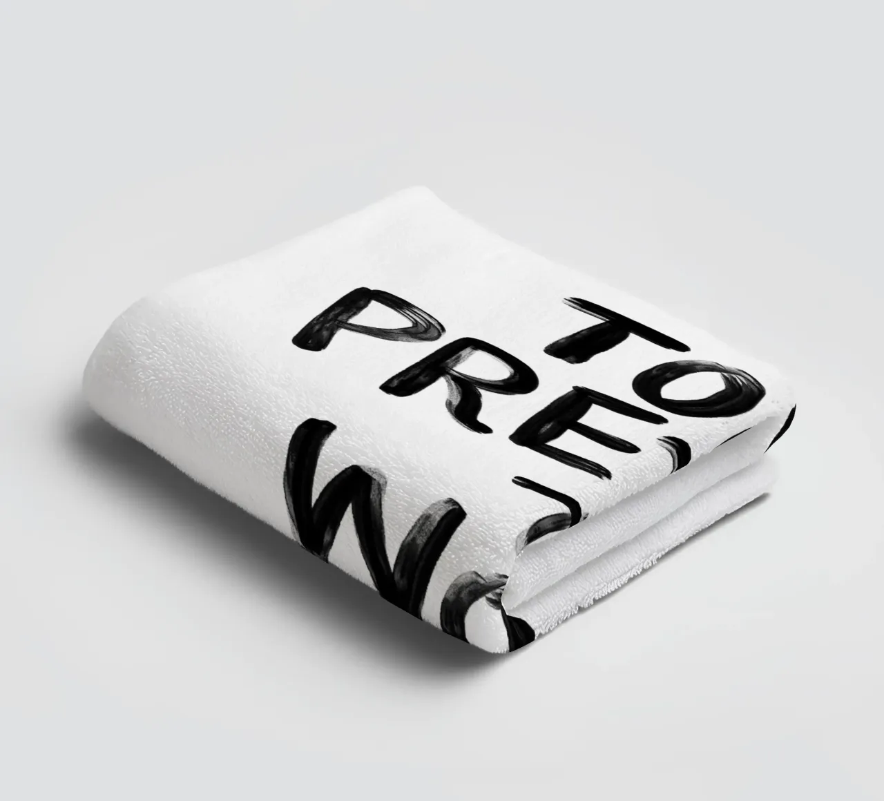 I'm Too Pretty to Work Sassy Funny Typography Print in Black towel by THE MOTIVATED TYPE