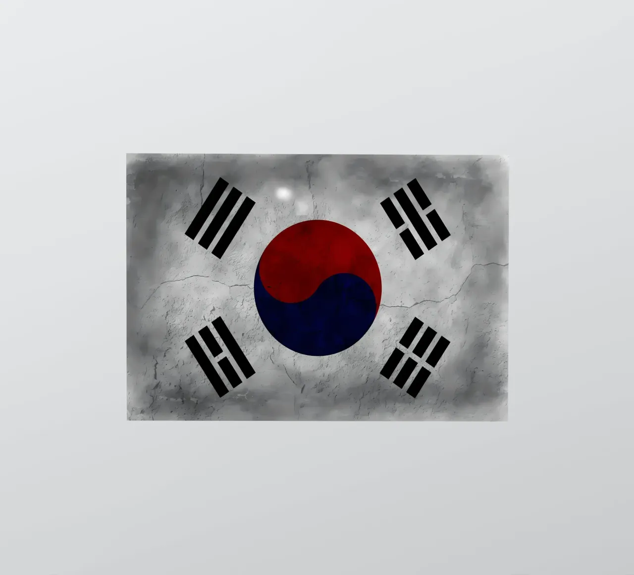 Korea South vintage flag sticker by Joshua A Holmes
