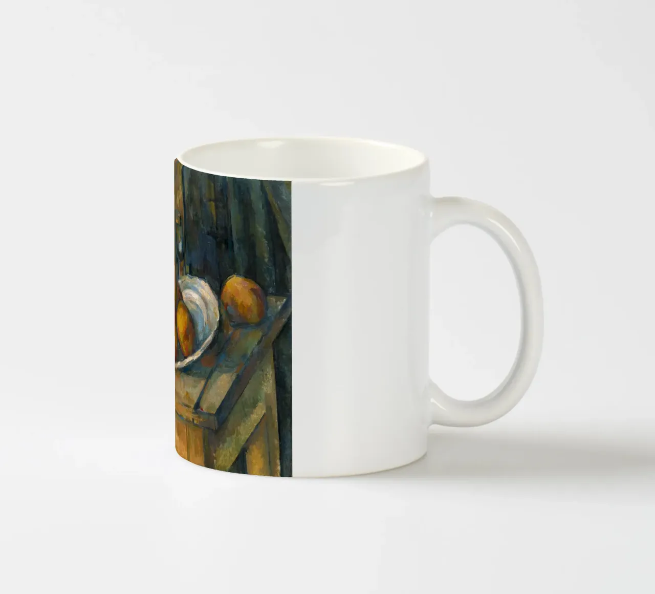 Paul Cézanne - Natura morta con brocca di latte e frutta tazza in ceramica da William Store