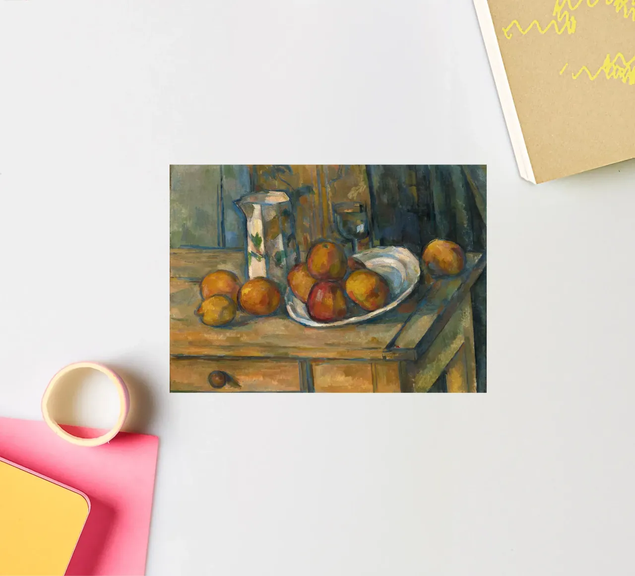 Paul Cézanne - Still Life with Milk Jug and Fruit sticker by William Store