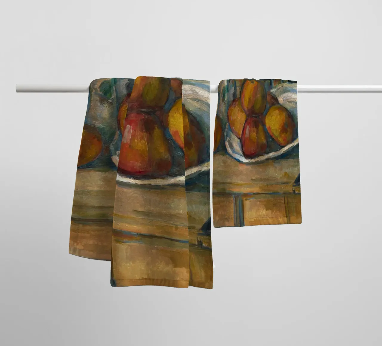 Paul Cézanne - Natura morta con brocca di latte e frutta asciugamano da bagno da William Store