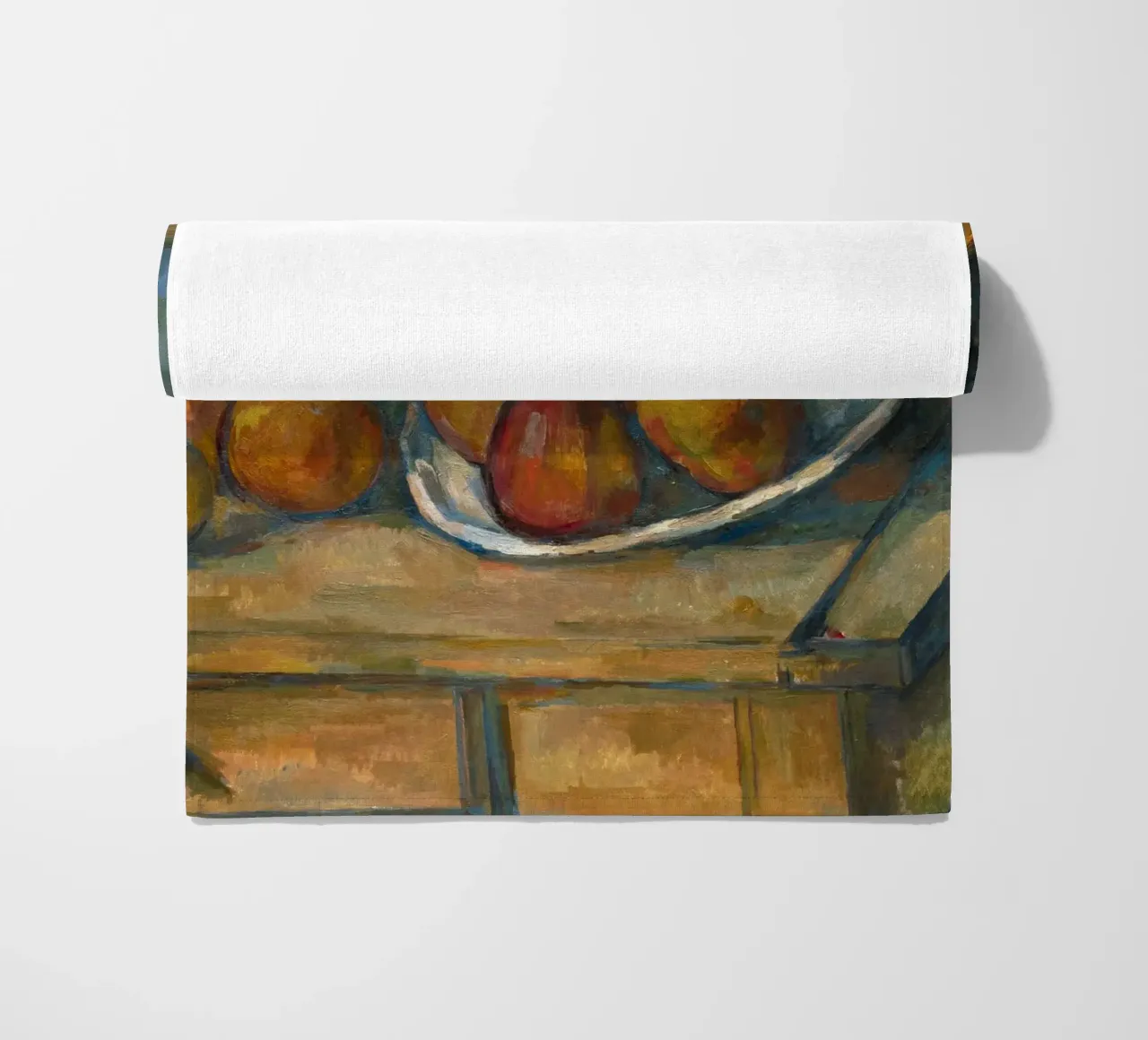 Paul Cézanne - Natura morta con brocca di latte e frutta telo mare da William Store