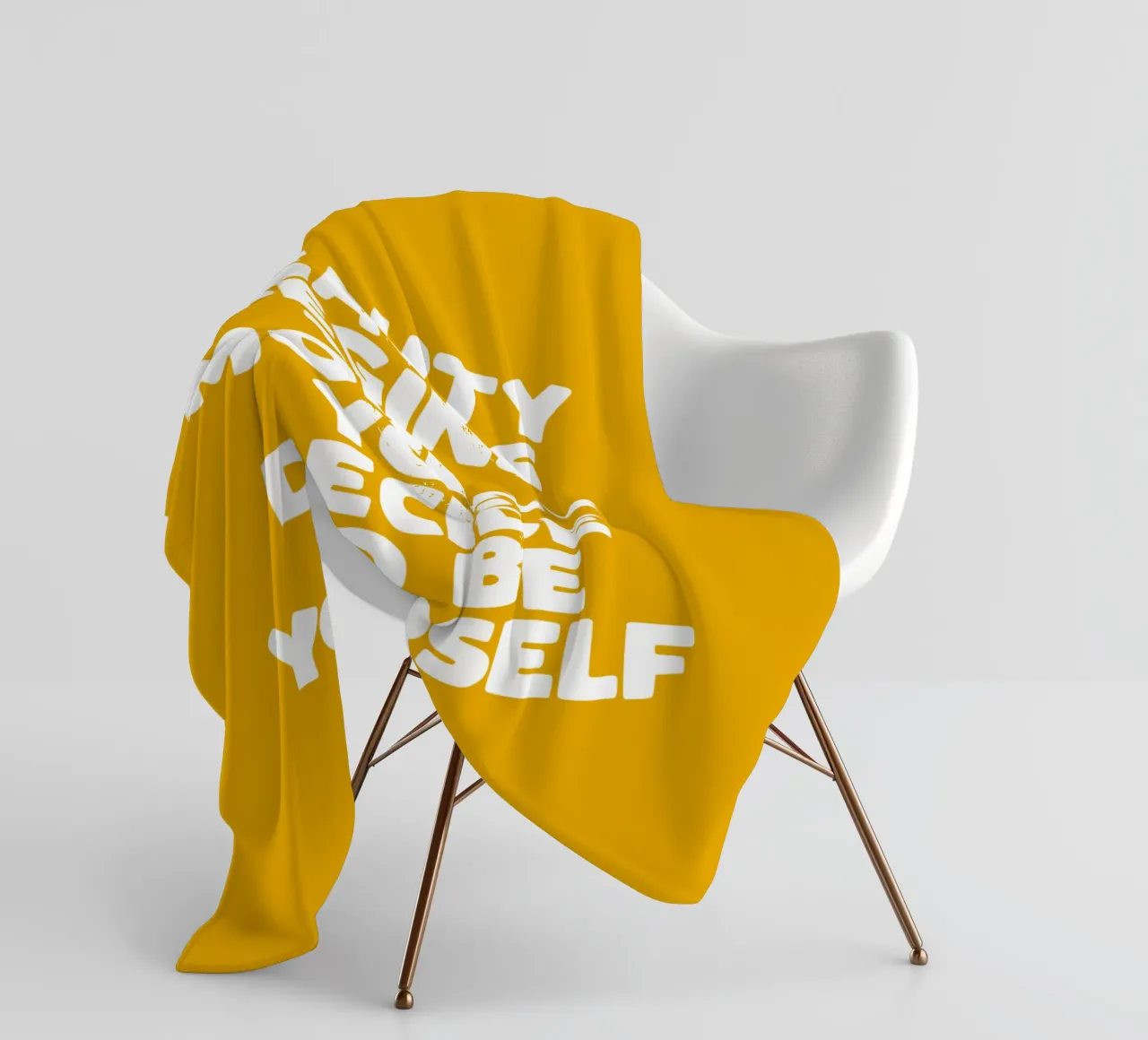 Schönheit beginnt in dem Moment, in dem du dich entscheidest, du selbst in Gelb zu sein Fleecedecke von THE MOTIVATED TYPE