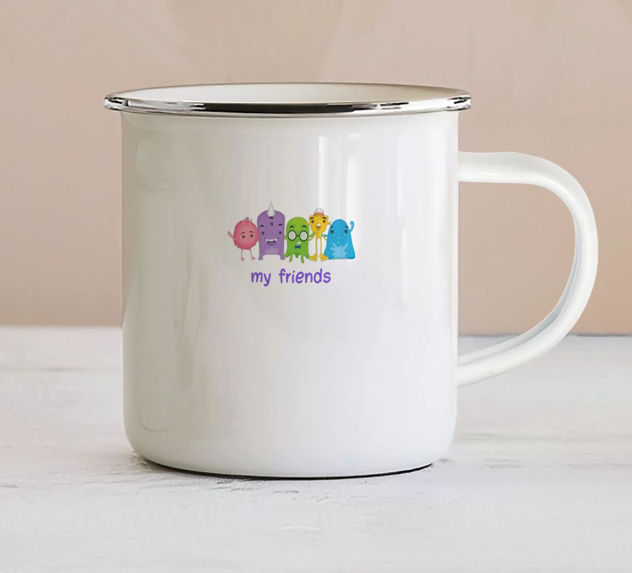 i miei amici tazza in smalto da khoailang