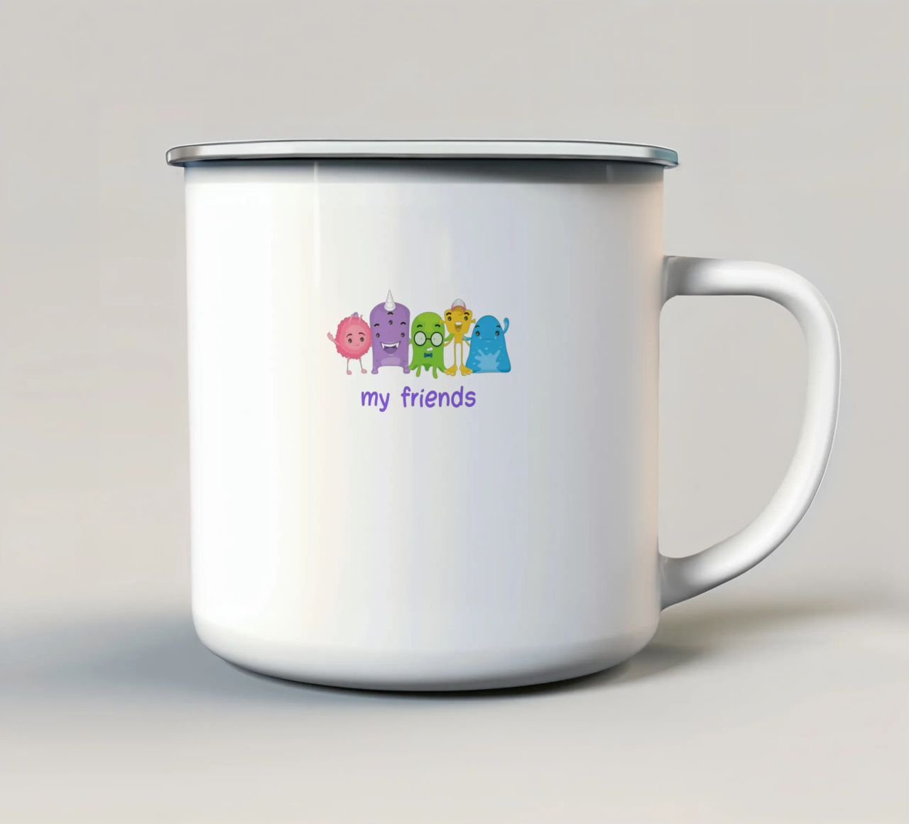 i miei amici tazza in smalto da khoailang