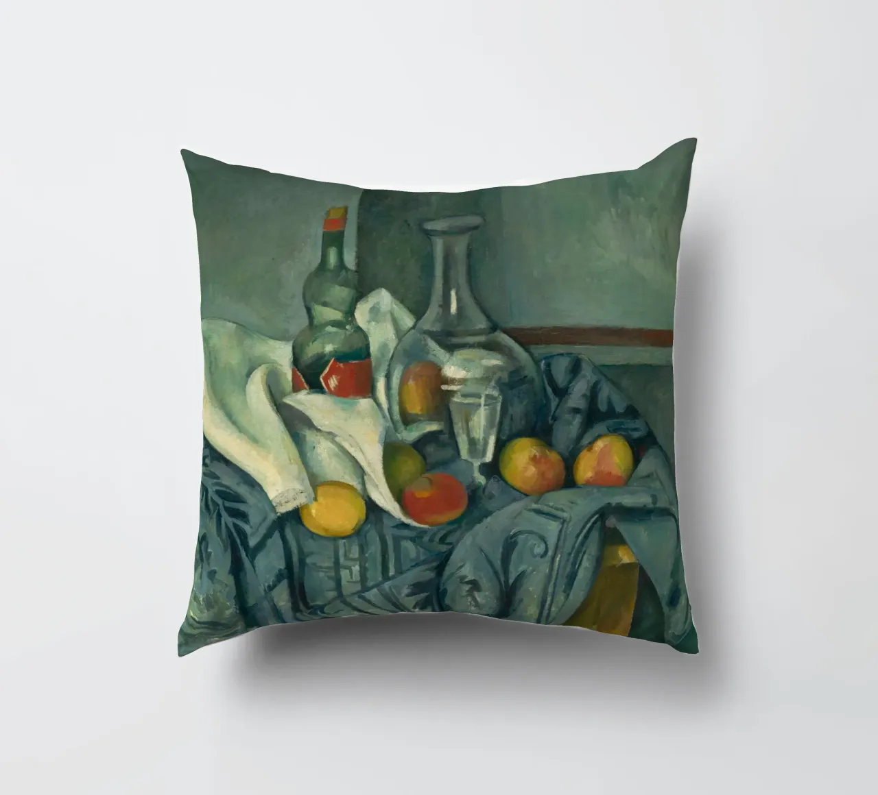 Paul Cézanne - La bottiglia di menta piperita cuscino da William Store