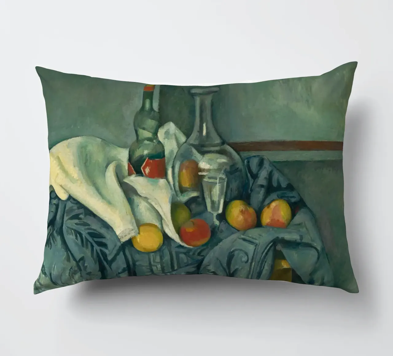Paul Cézanne - La bottiglia di menta piperita cuscino da William Store