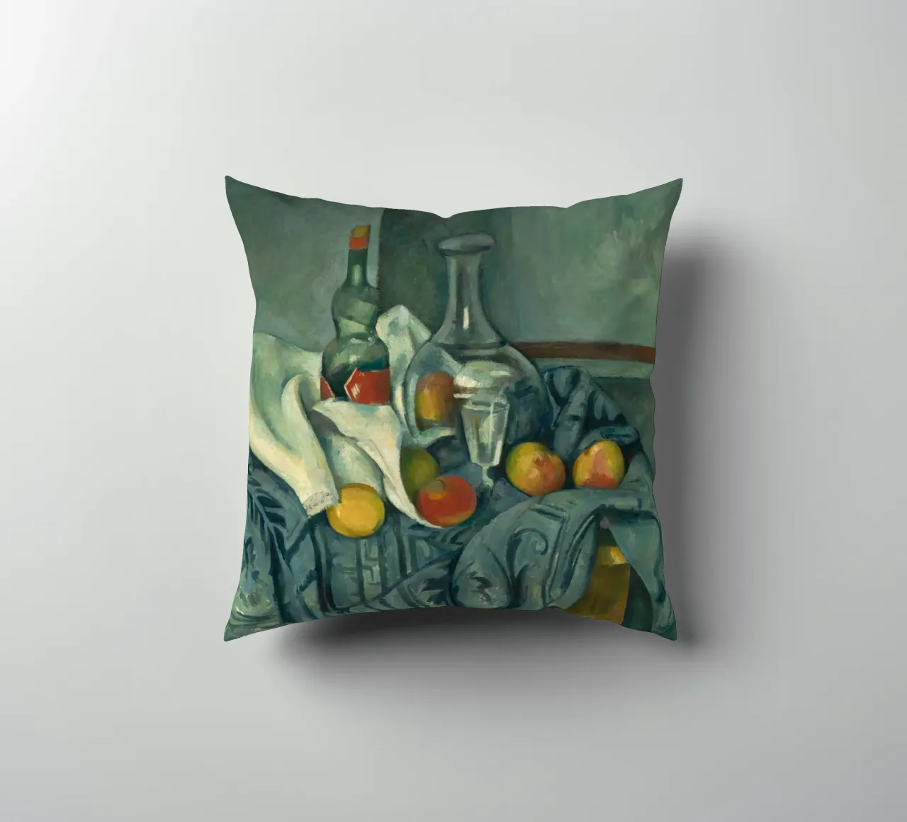 Paul Cézanne - La bottiglia di menta piperita cuscino da William Store