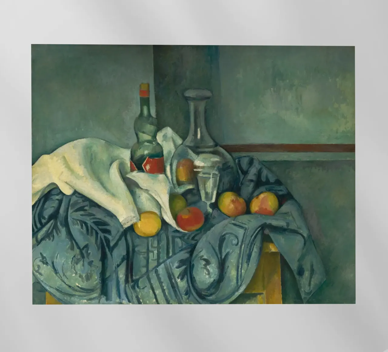 Paul Cézanne - La bottiglia di menta piperita pellicola backlit da William Store