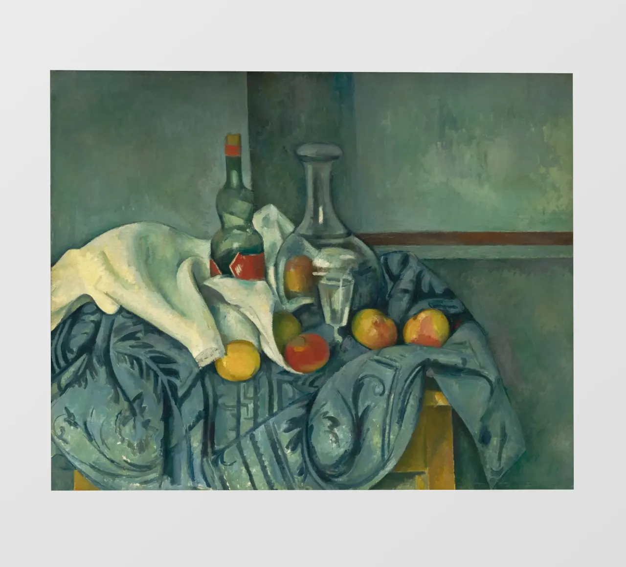 Paul Cézanne - La bottiglia di menta piperita pellicola backlit da William Store