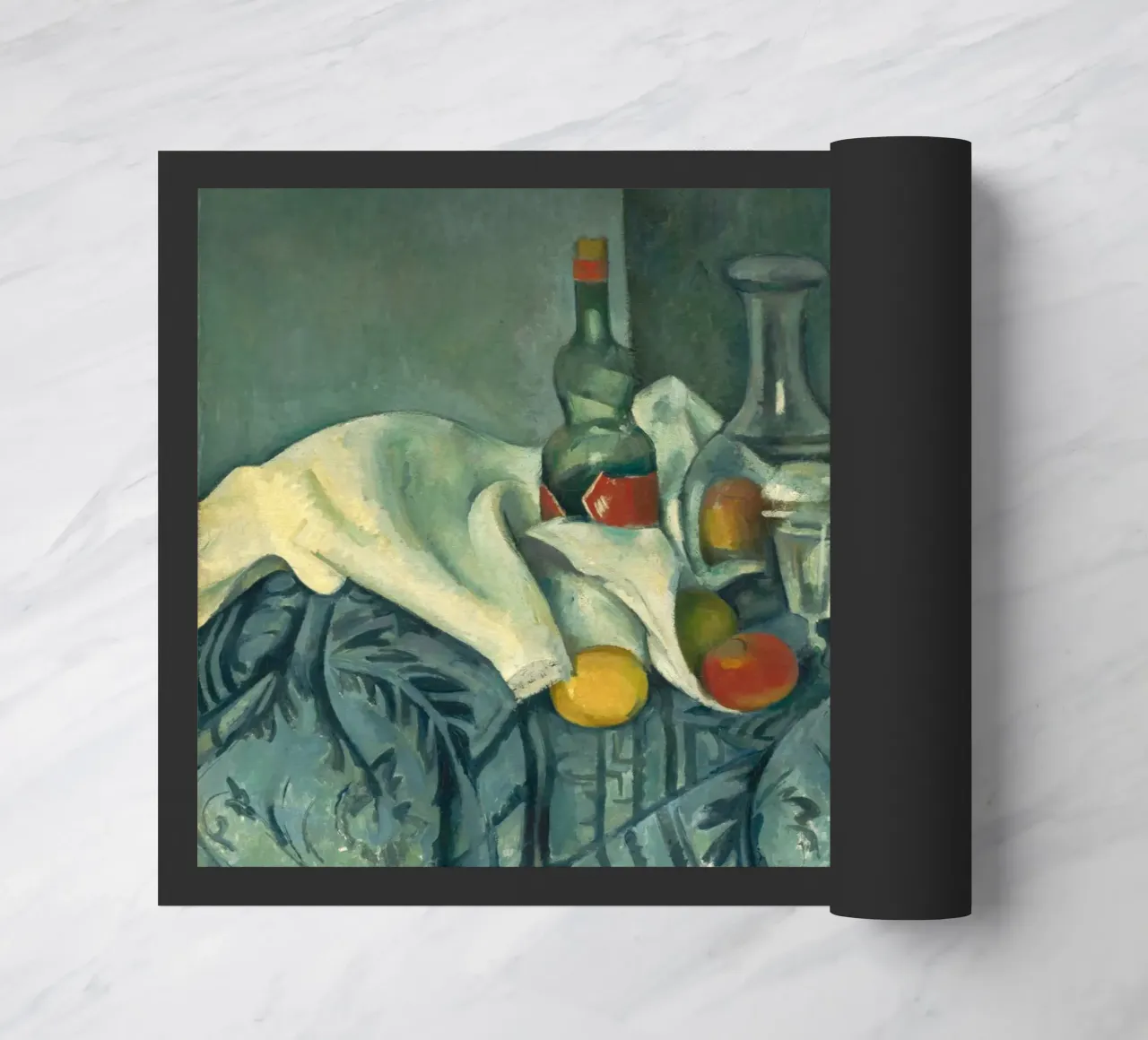 Paul Cézanne - The Peppermint Bottle doormat by William Store