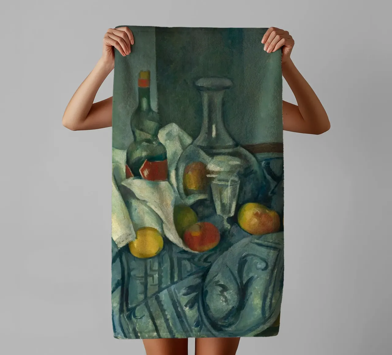 Paul Cézanne - La bottiglia di menta piperita asciugamano da bagno da William Store