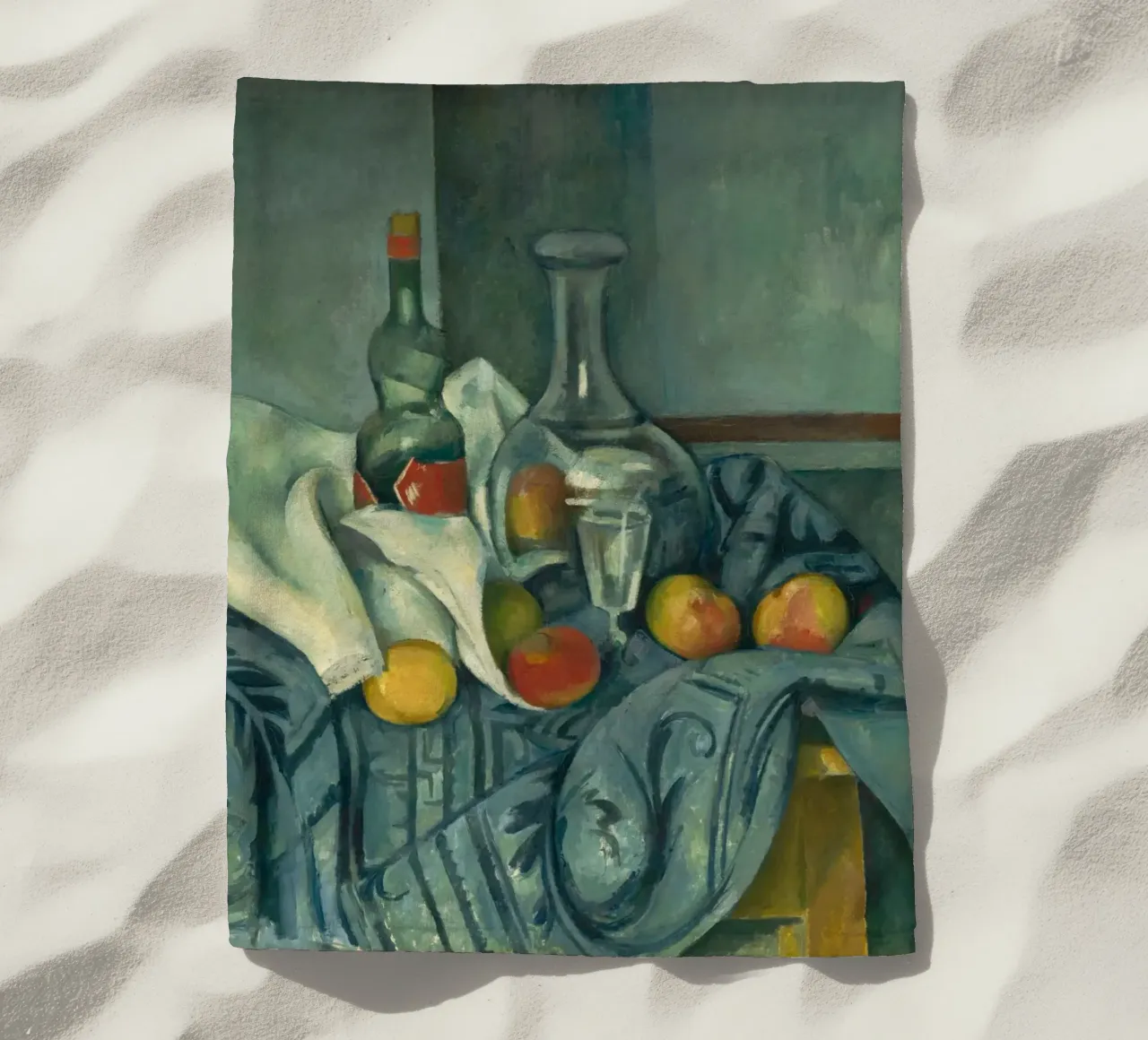 Paul Cézanne - La bottiglia di menta piperita telo mare da William Store