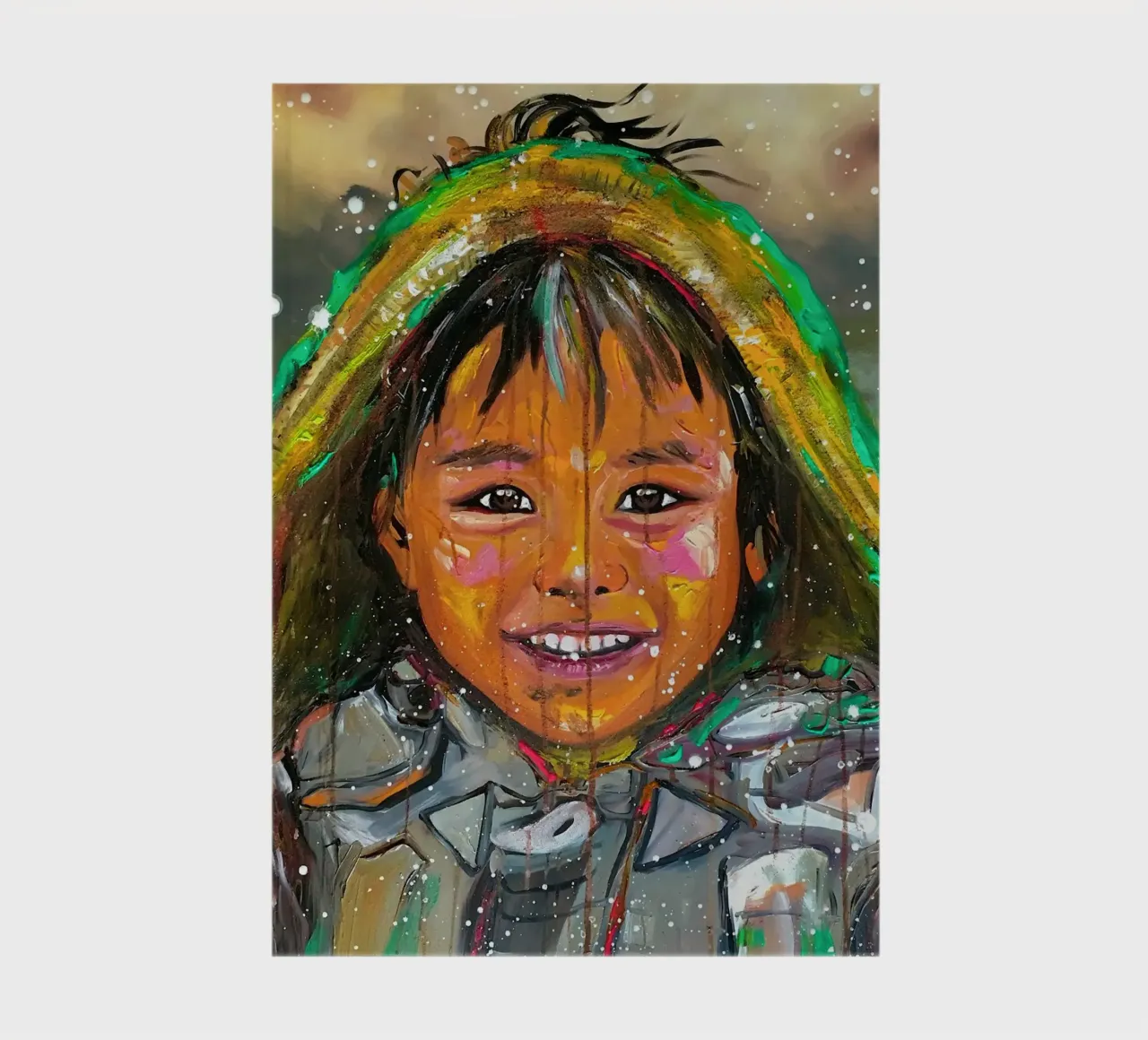 A Smile from Nepal notebook by Happy 😃 Art 🎨 by Christine Schnoell