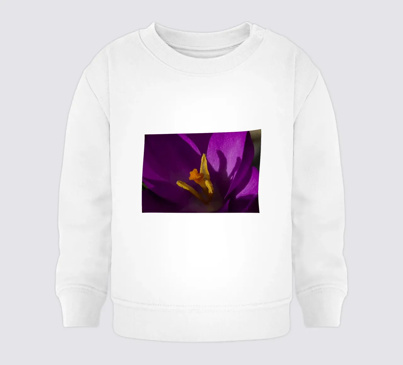 Croco viola in primavera felpa neonato da Marcus Beckert | Fotografie