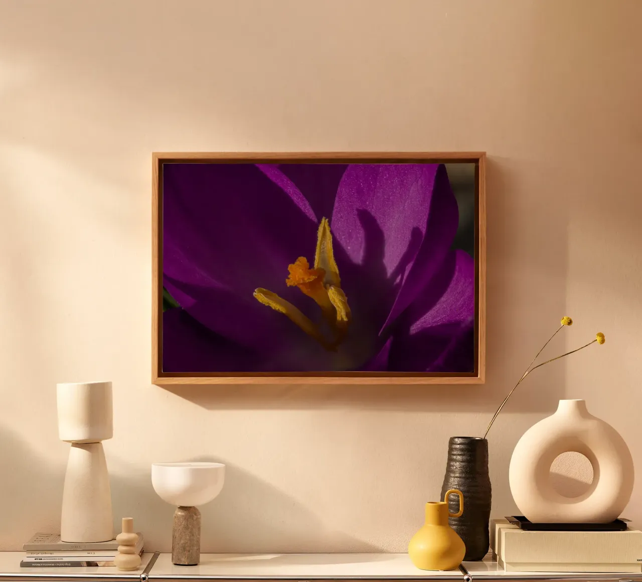 Purple crocus in spring canvas by Marcus Beckert | Fotografie