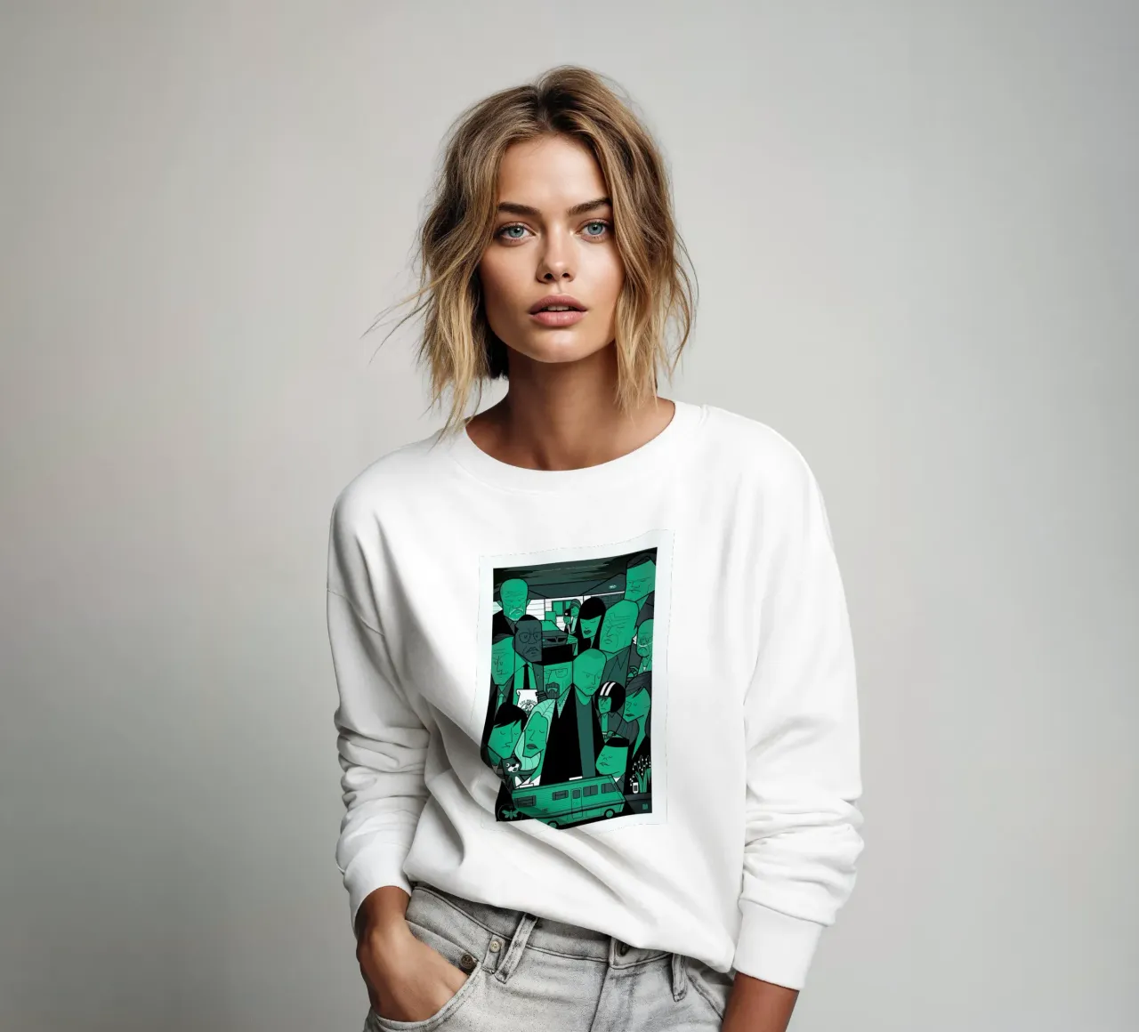 I'm the one who knocks - green version sudadera de Ale Giorgini