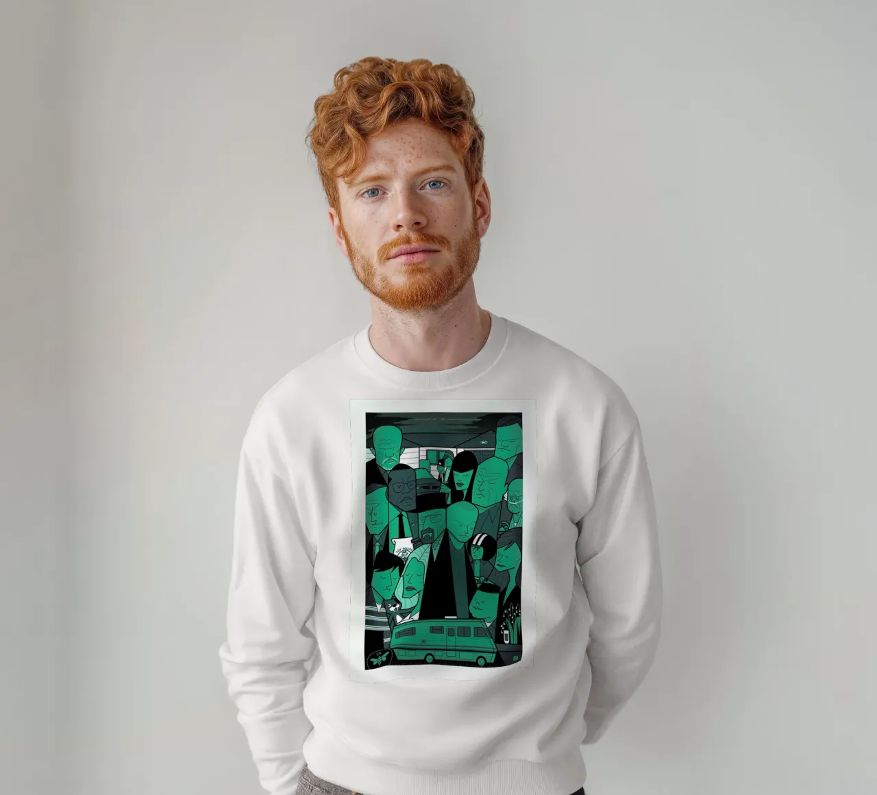 I'm the one who knocks - green version felpa da Ale Giorgini