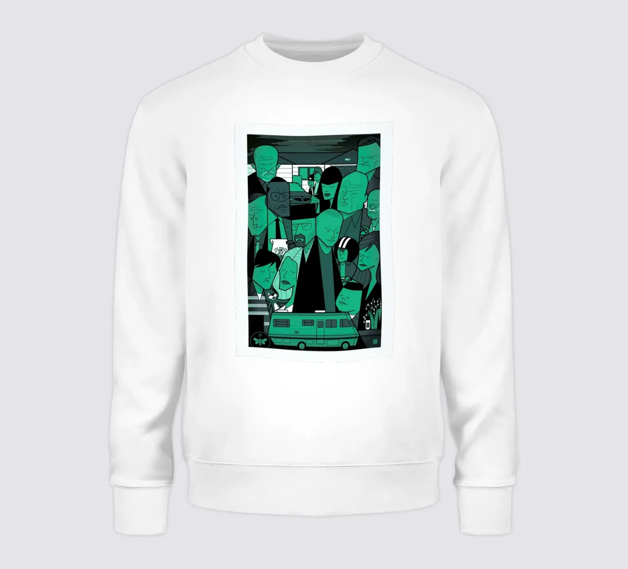 I'm the one who knocks - green version Sweatshirt von Ale Giorgini