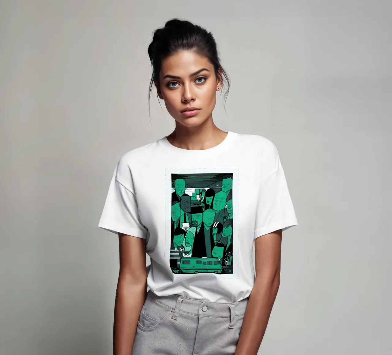 I'm the one who knocks - green version t-shirt da Ale Giorgini