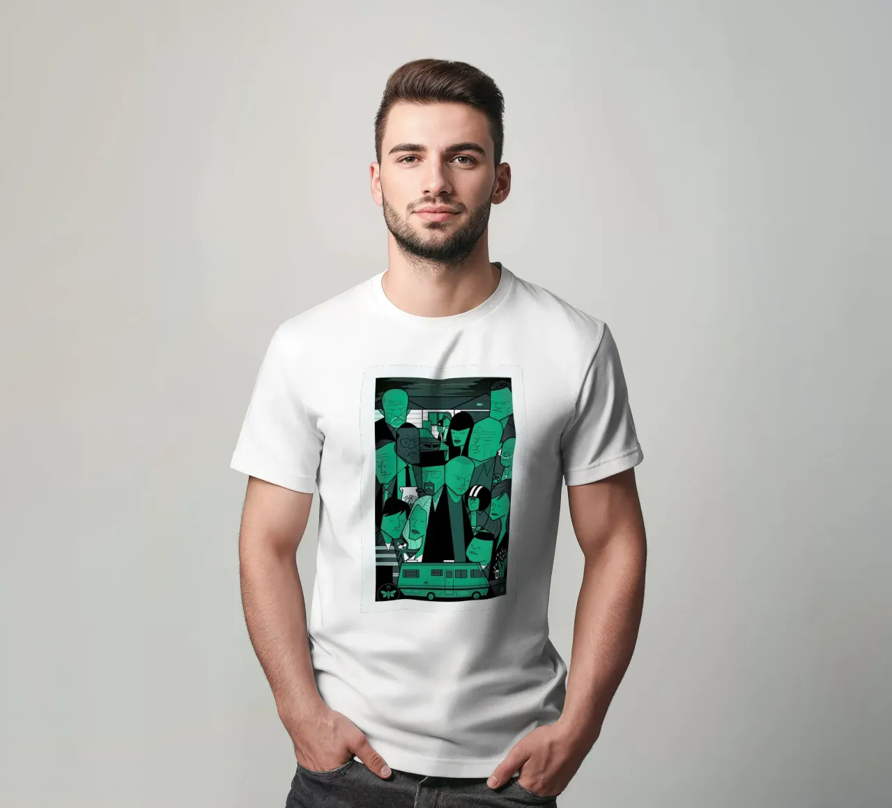 I'm the one who knocks - green version t-shirt da Ale Giorgini