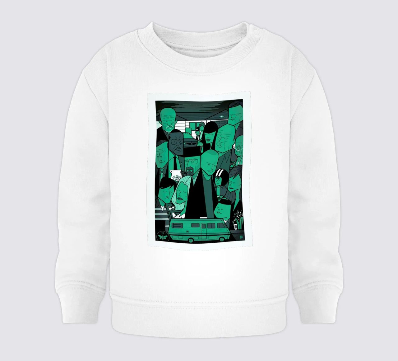 I'm the one who knocks - green version felpa neonato da Ale Giorgini