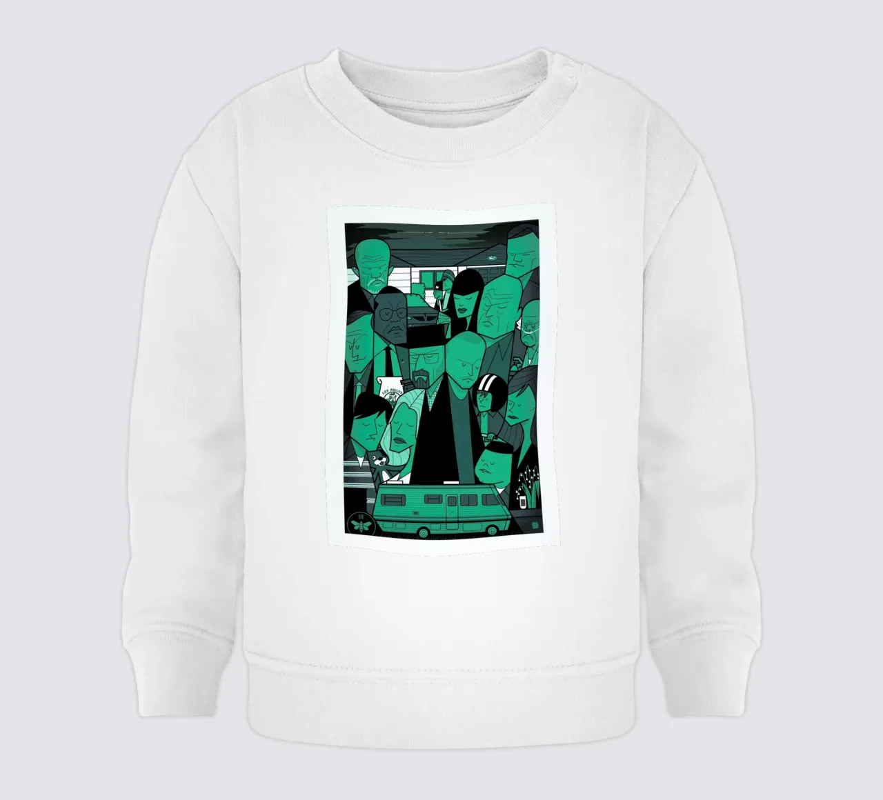 I'm the one who knocks - green version felpa neonato da Ale Giorgini