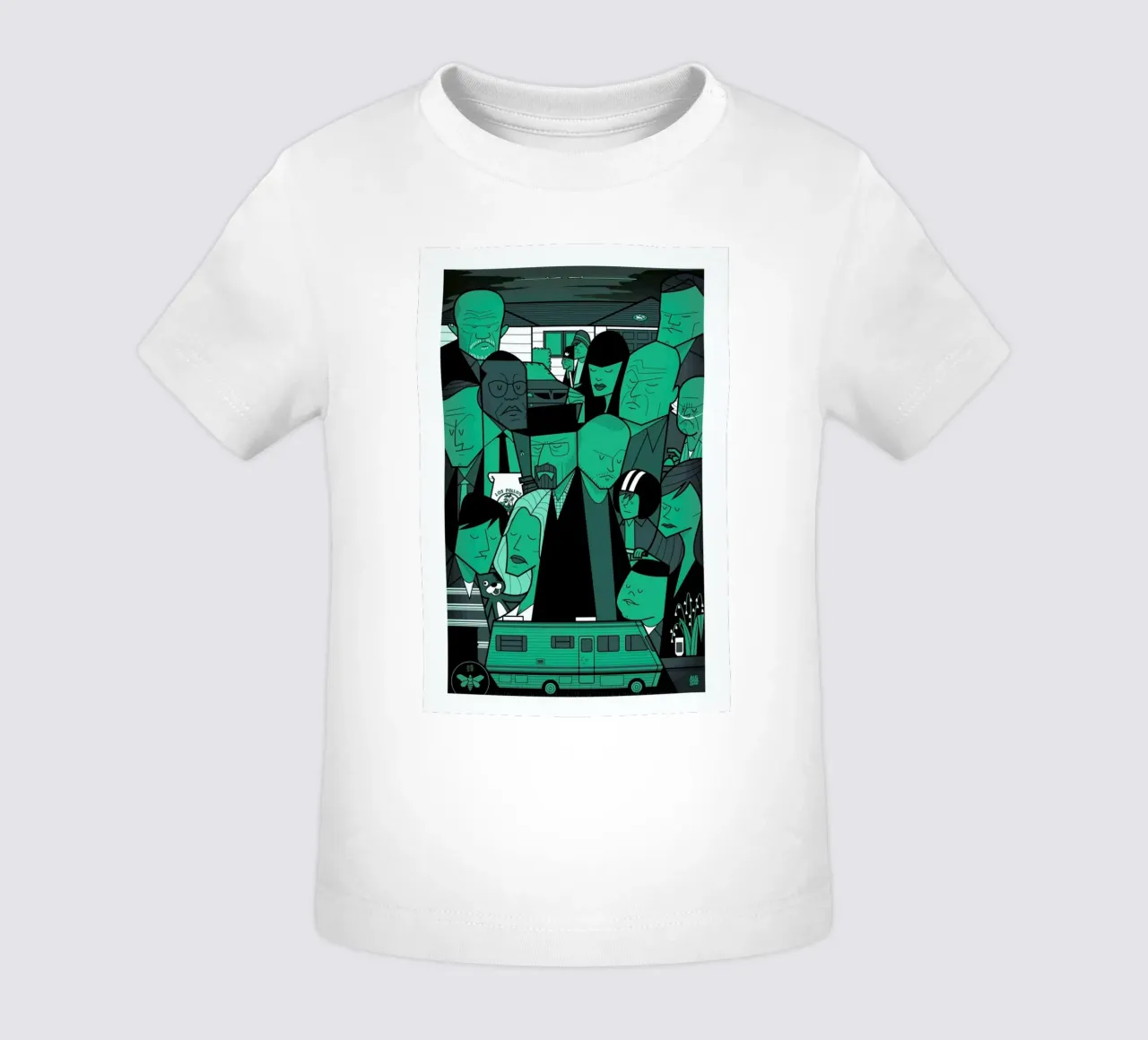 I'm the one who knocks - green version maglietta neonato da Ale Giorgini