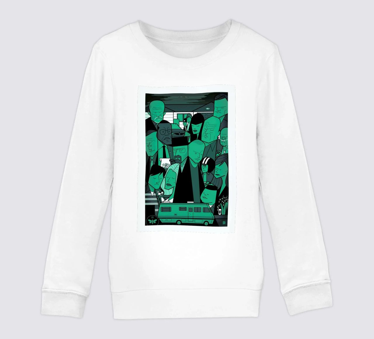 I'm the one who knocks - green version felpa bambino da Ale Giorgini