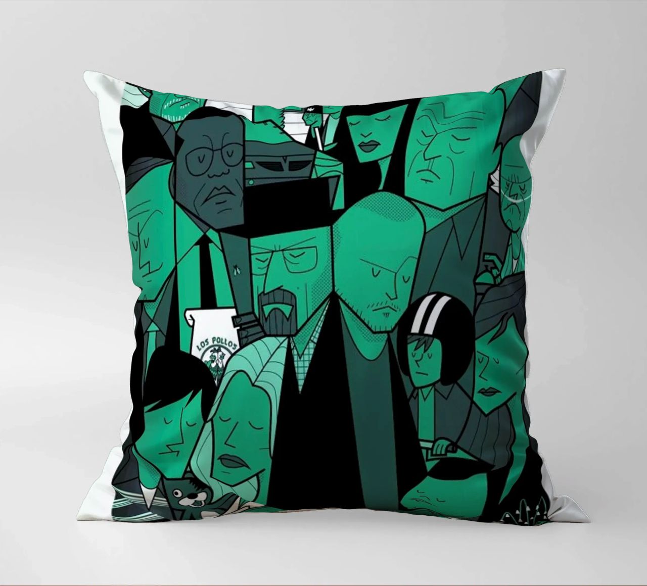I'm the one who knocks - green version cuscino da Ale Giorgini
