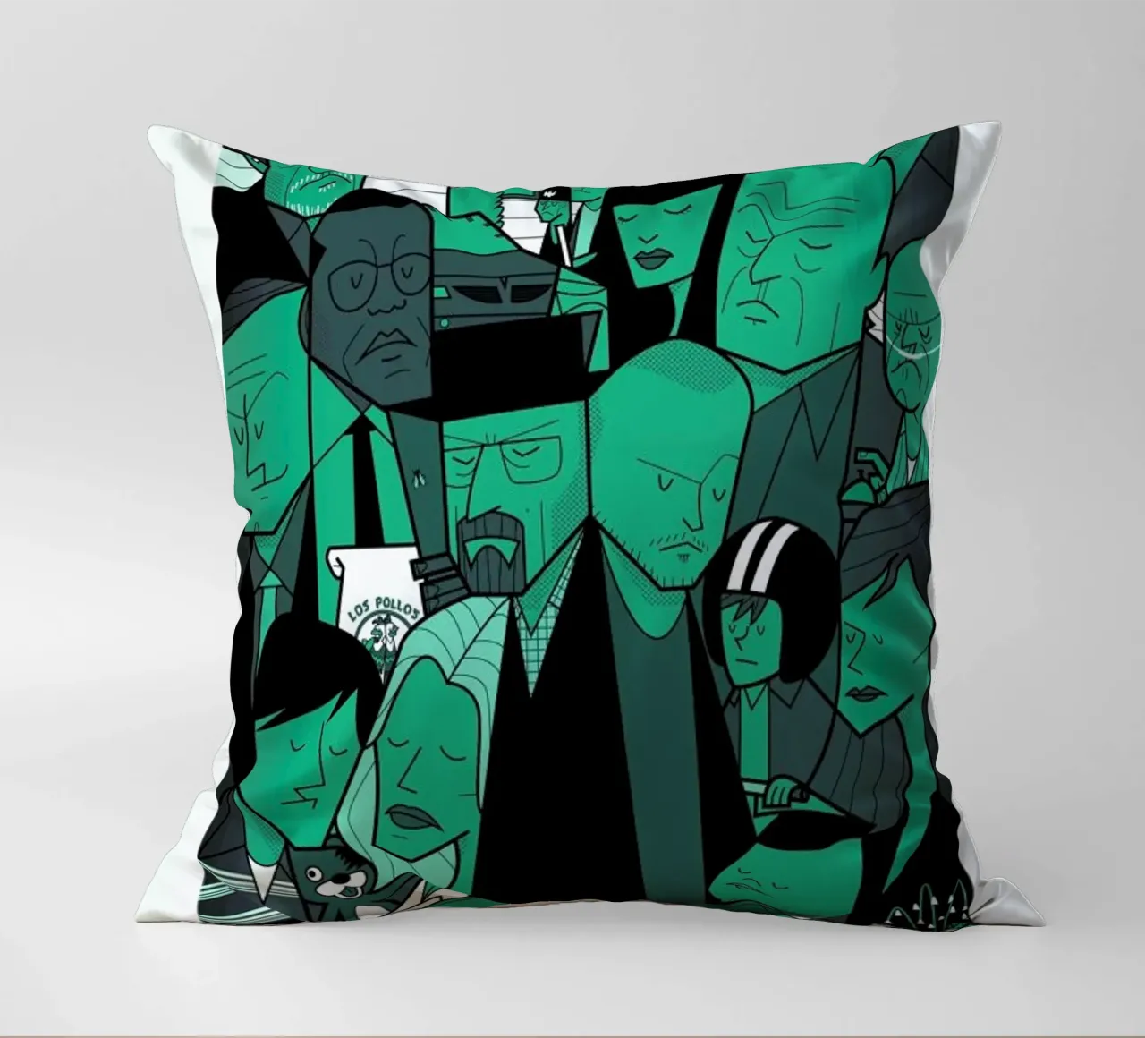 I'm the one who knocks - green version cojín de Ale Giorgini