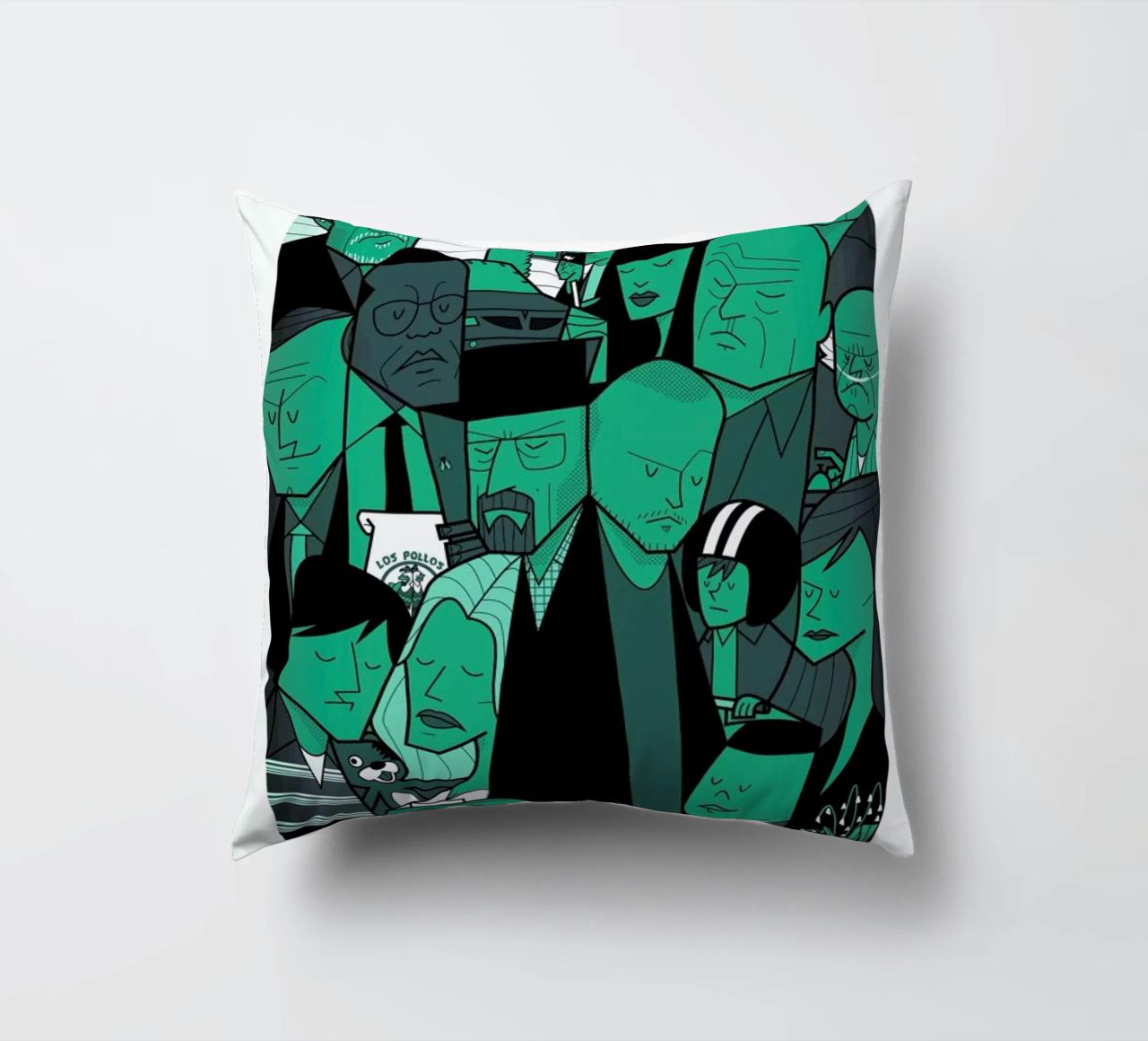 I'm the one who knocks - green version cuscino da Ale Giorgini