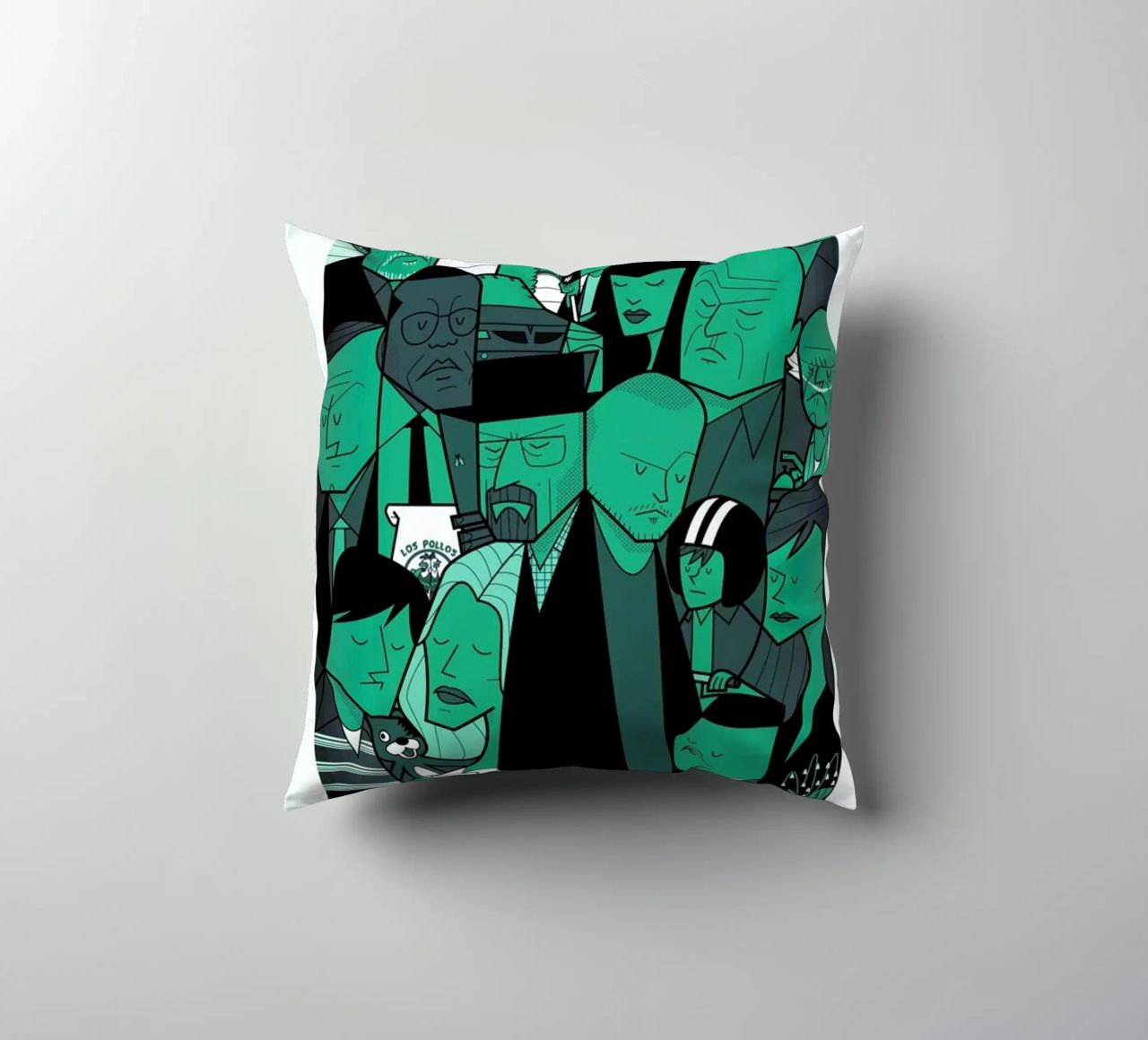 I'm the one who knocks - green version cuscino da Ale Giorgini