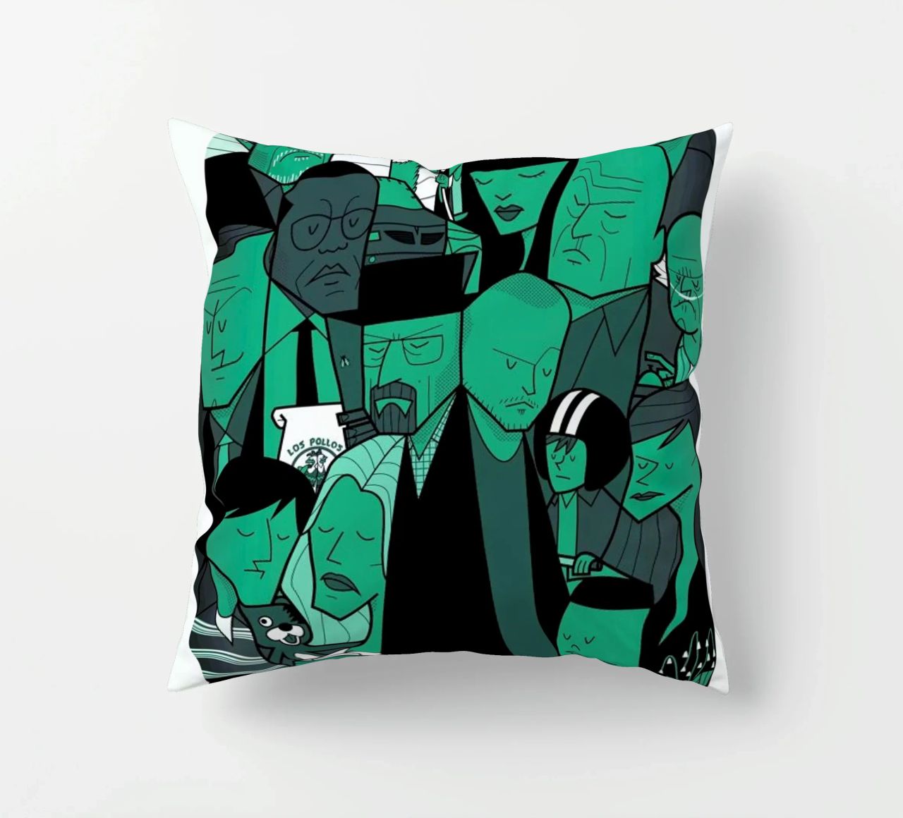 I'm the one who knocks - green version cuscino da Ale Giorgini