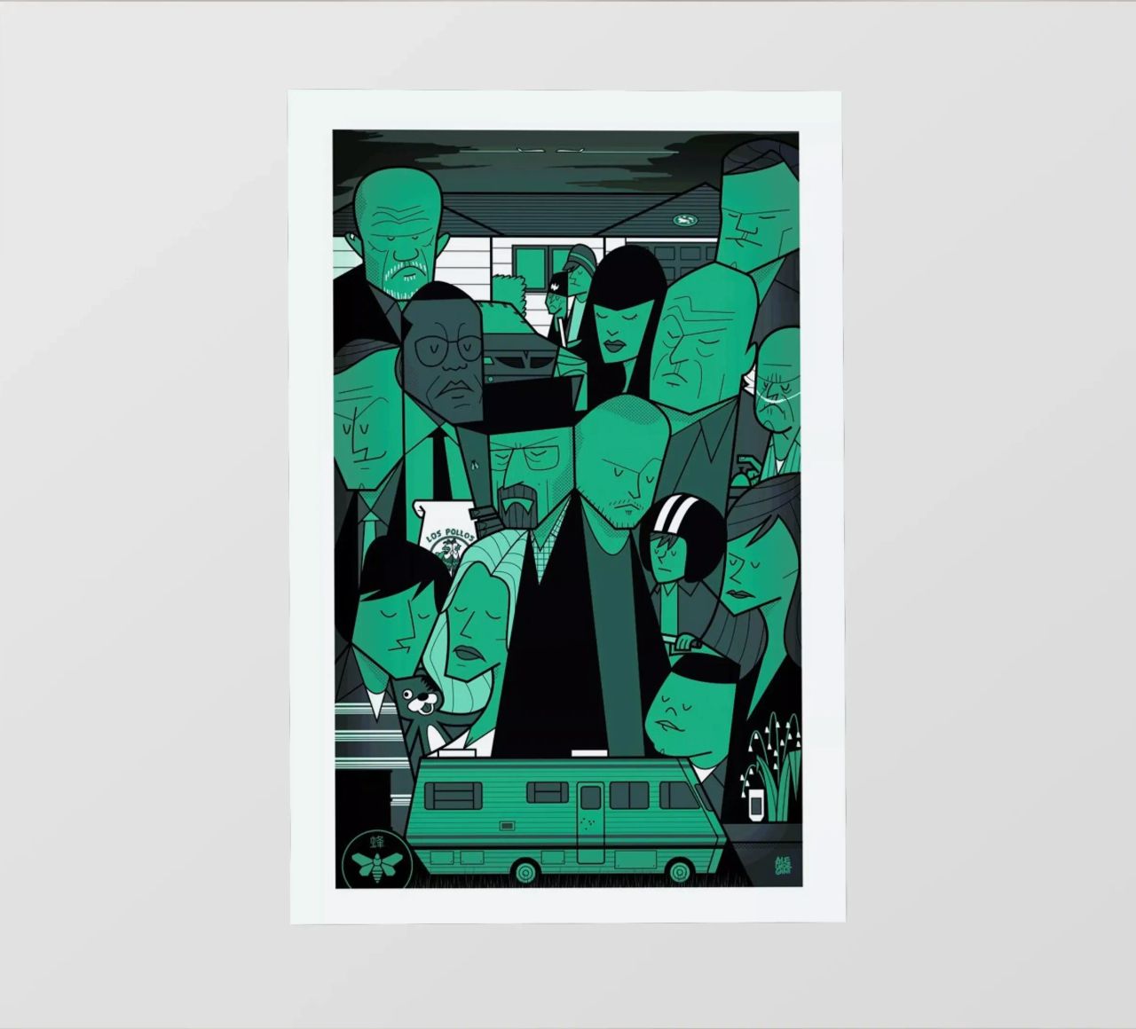 I'm the one who knocks - green version pellicola backlit da Ale Giorgini