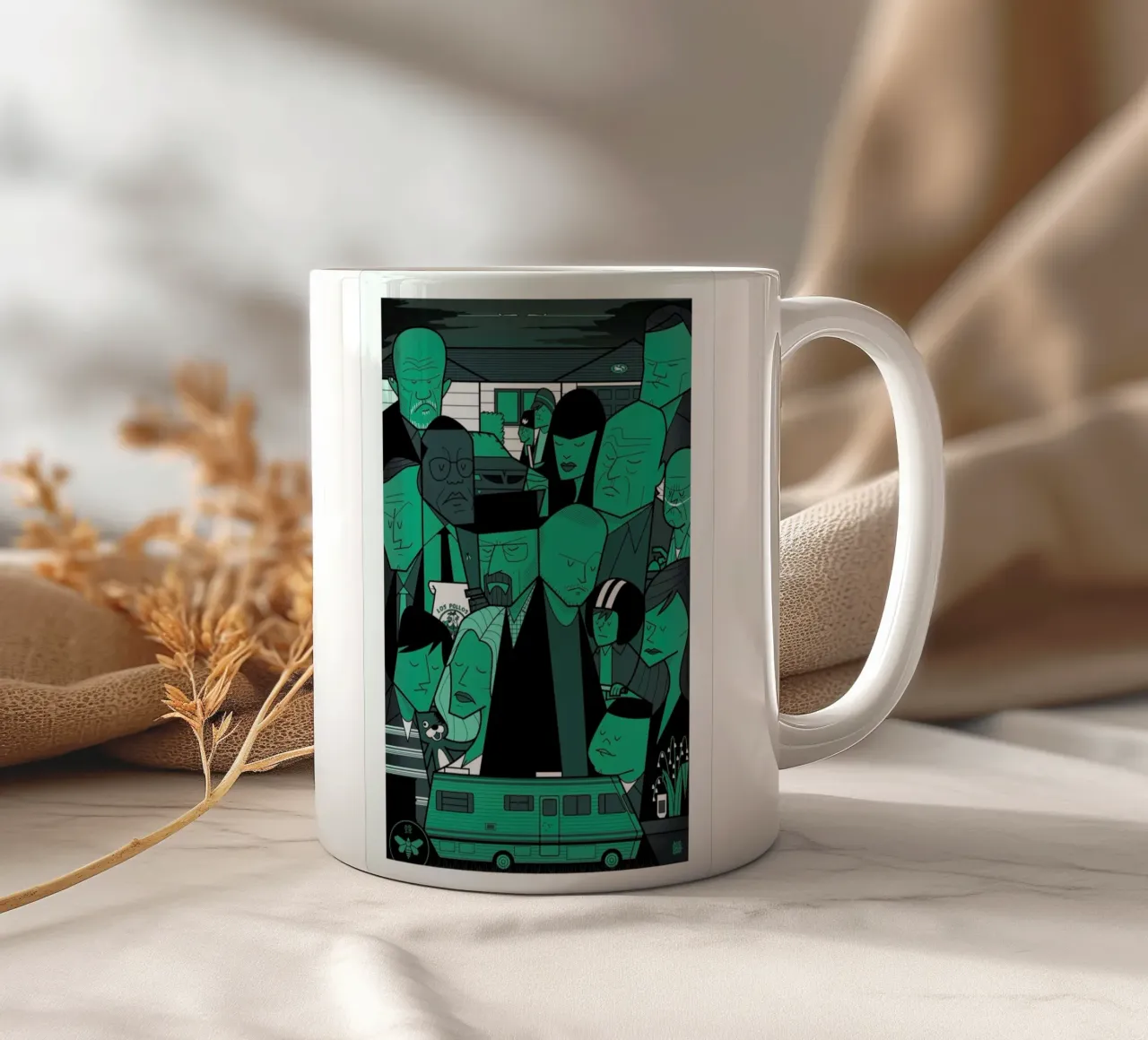 I'm the one who knocks - green version keramische mok van Ale Giorgini