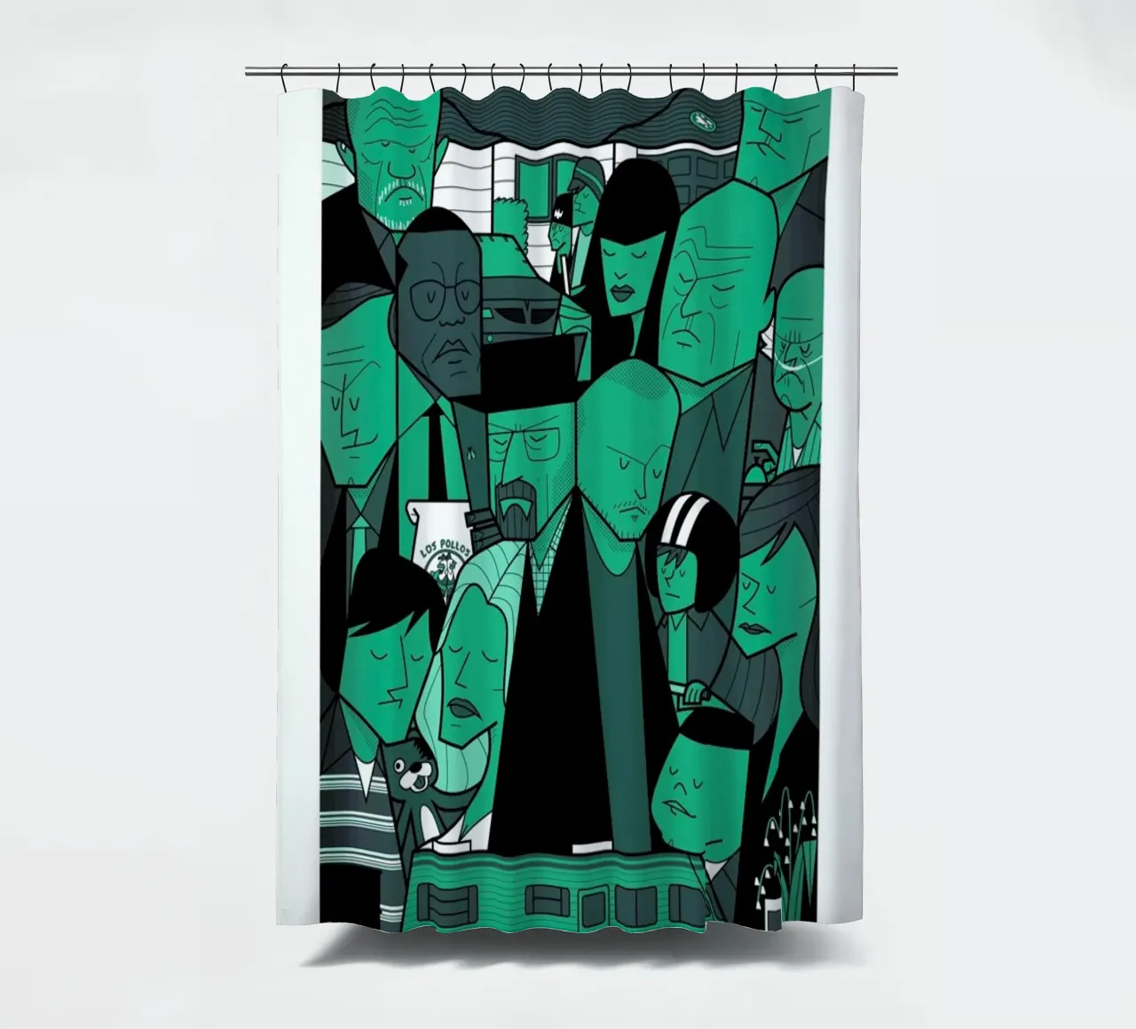 I'm the one who knocks - green version tenda da doccia da Ale Giorgini