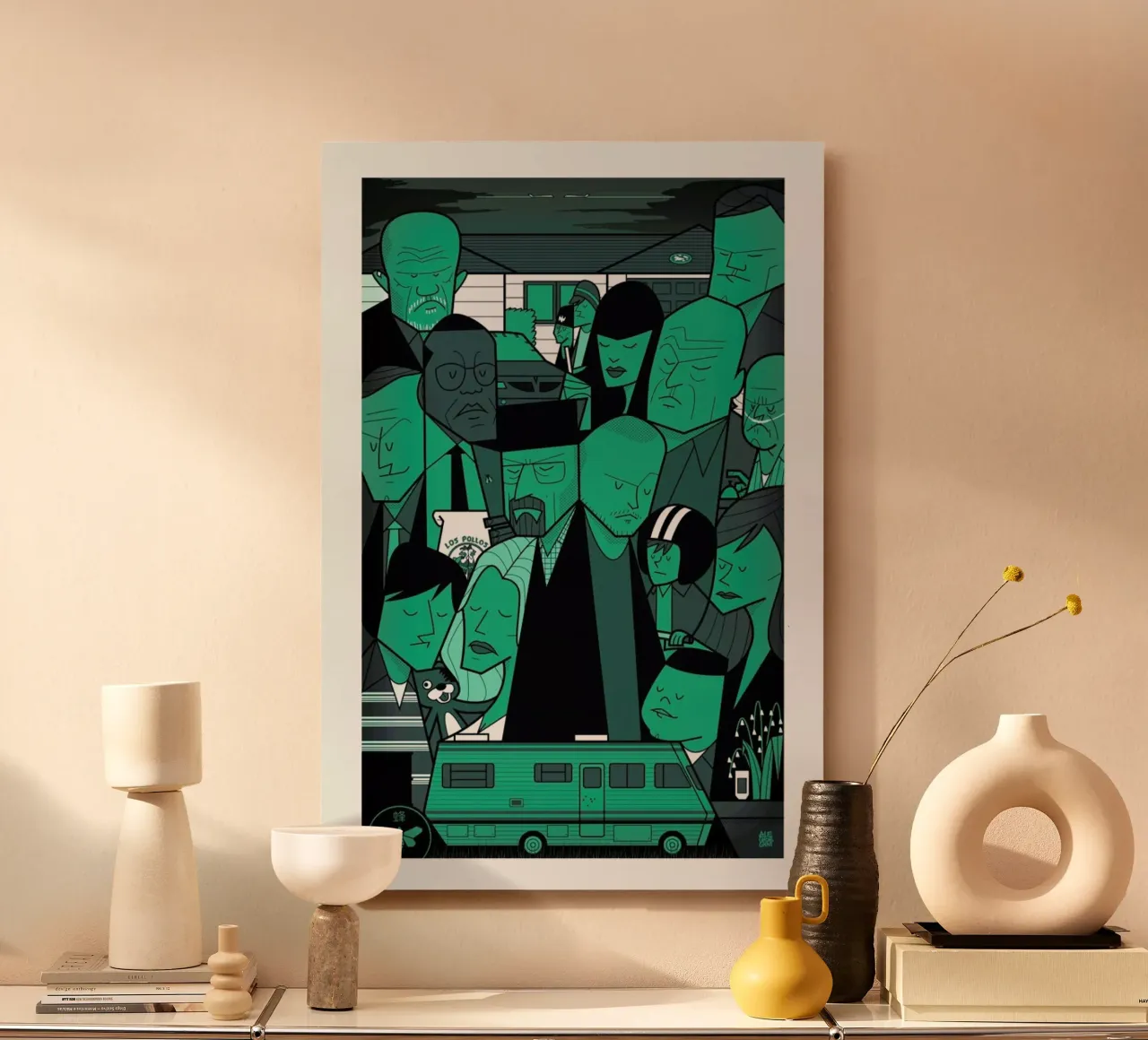 I'm the one who knocks - green version alluminio dibond da Ale Giorgini
