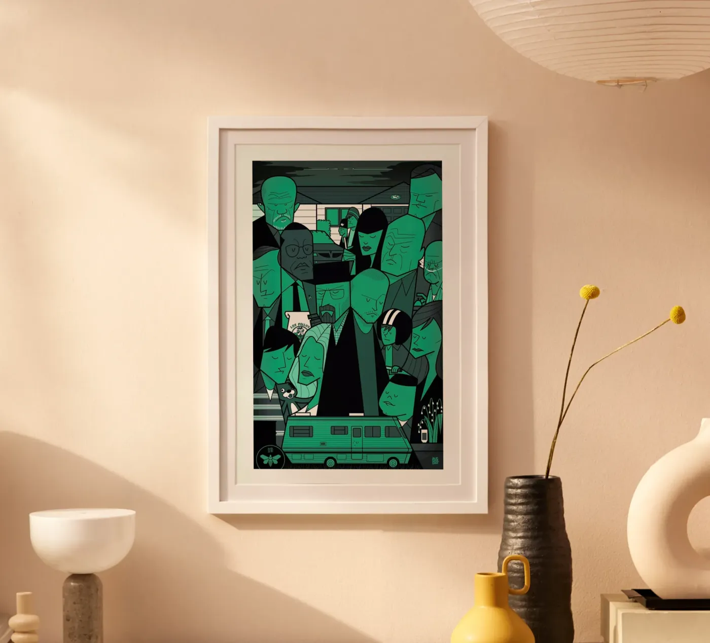 I'm the one who knocks - green version poster da Ale Giorgini