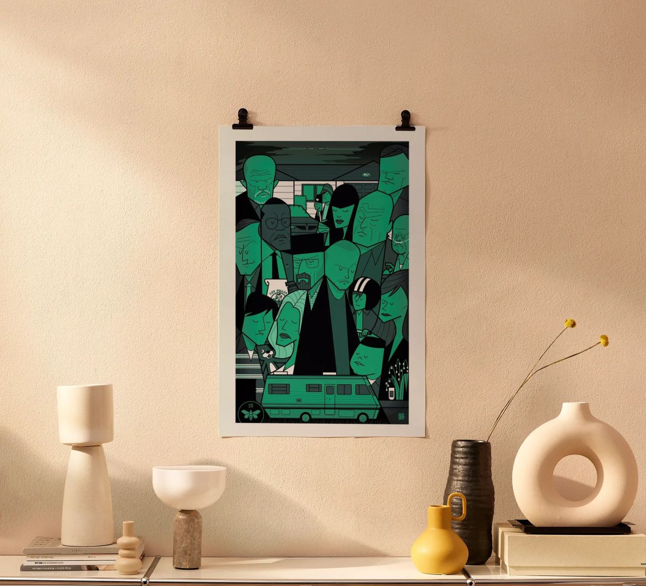 I'm the one who knocks - green version poster by Ale Giorgini