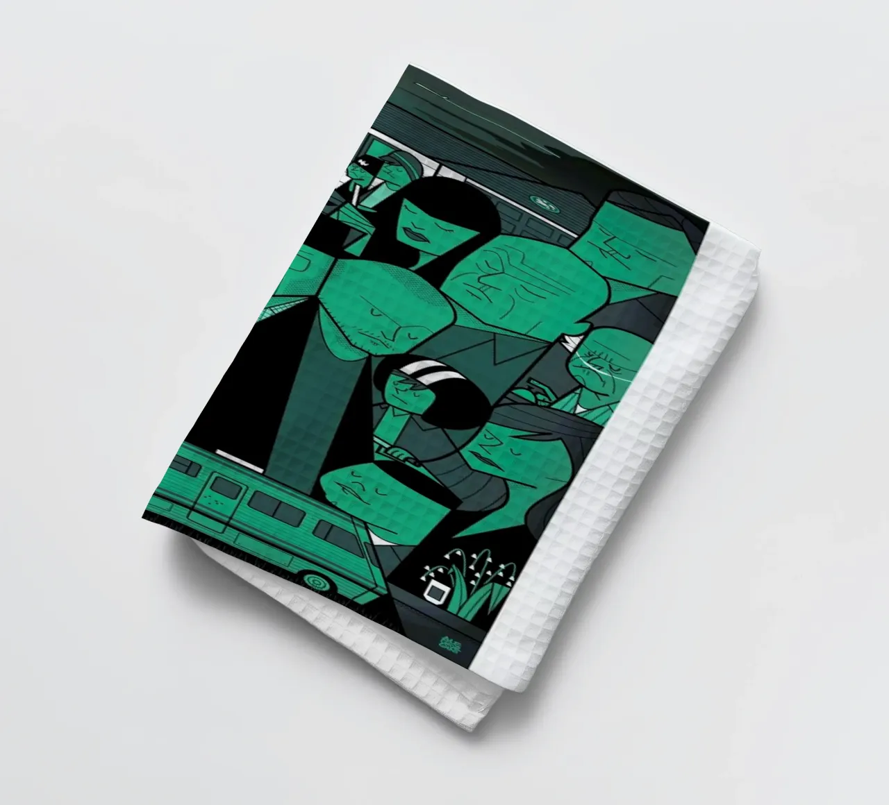 I'm the one who knocks - green version torchon de Ale Giorgini