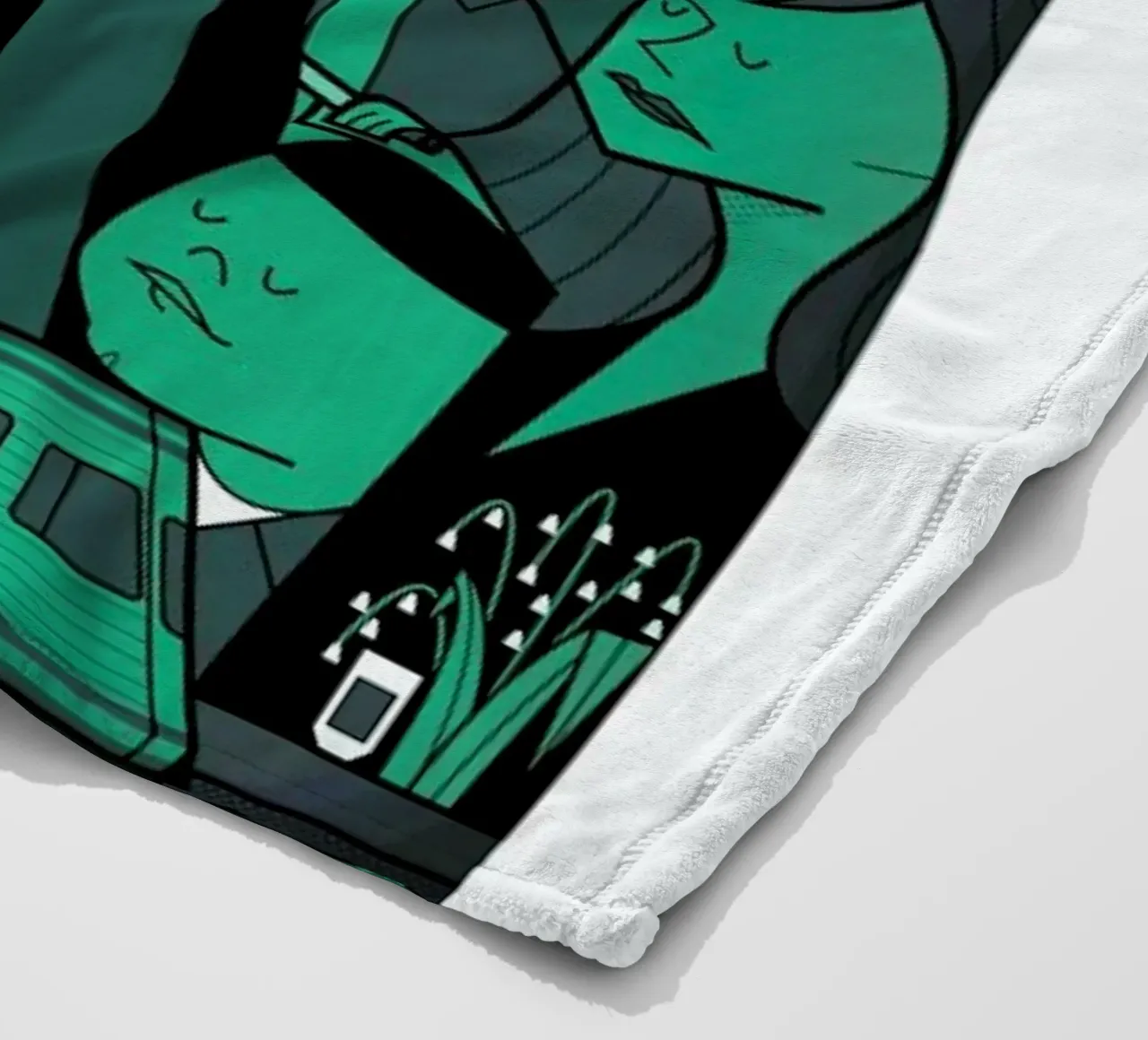 I'm the one who knocks - green version coperta in pile da Ale Giorgini