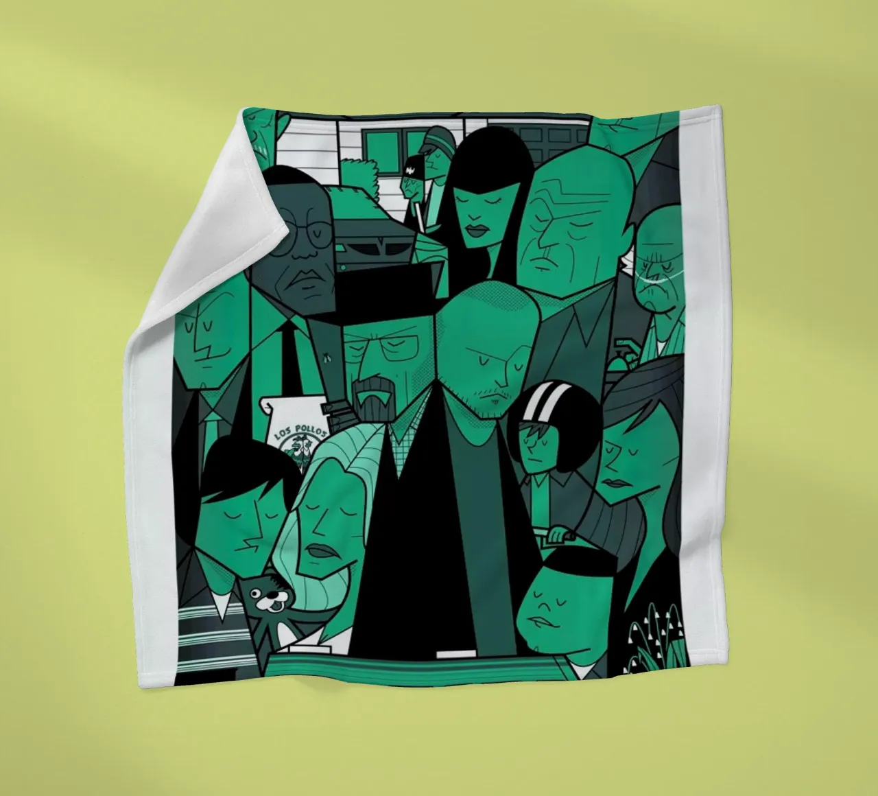 I'm the one who knocks - green version coperta in pile da Ale Giorgini