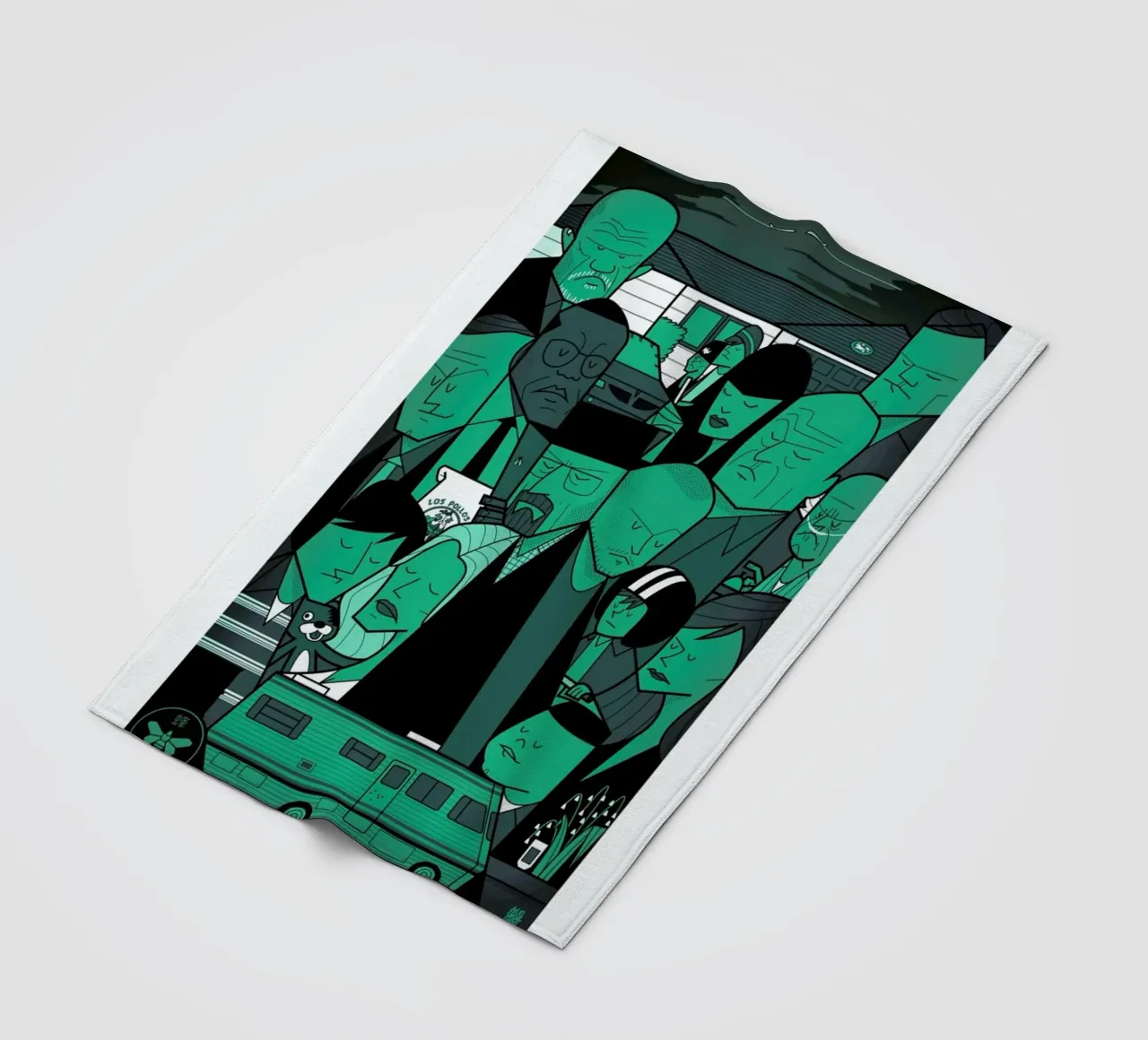 I'm the one who knocks - green version coperta in pile da Ale Giorgini