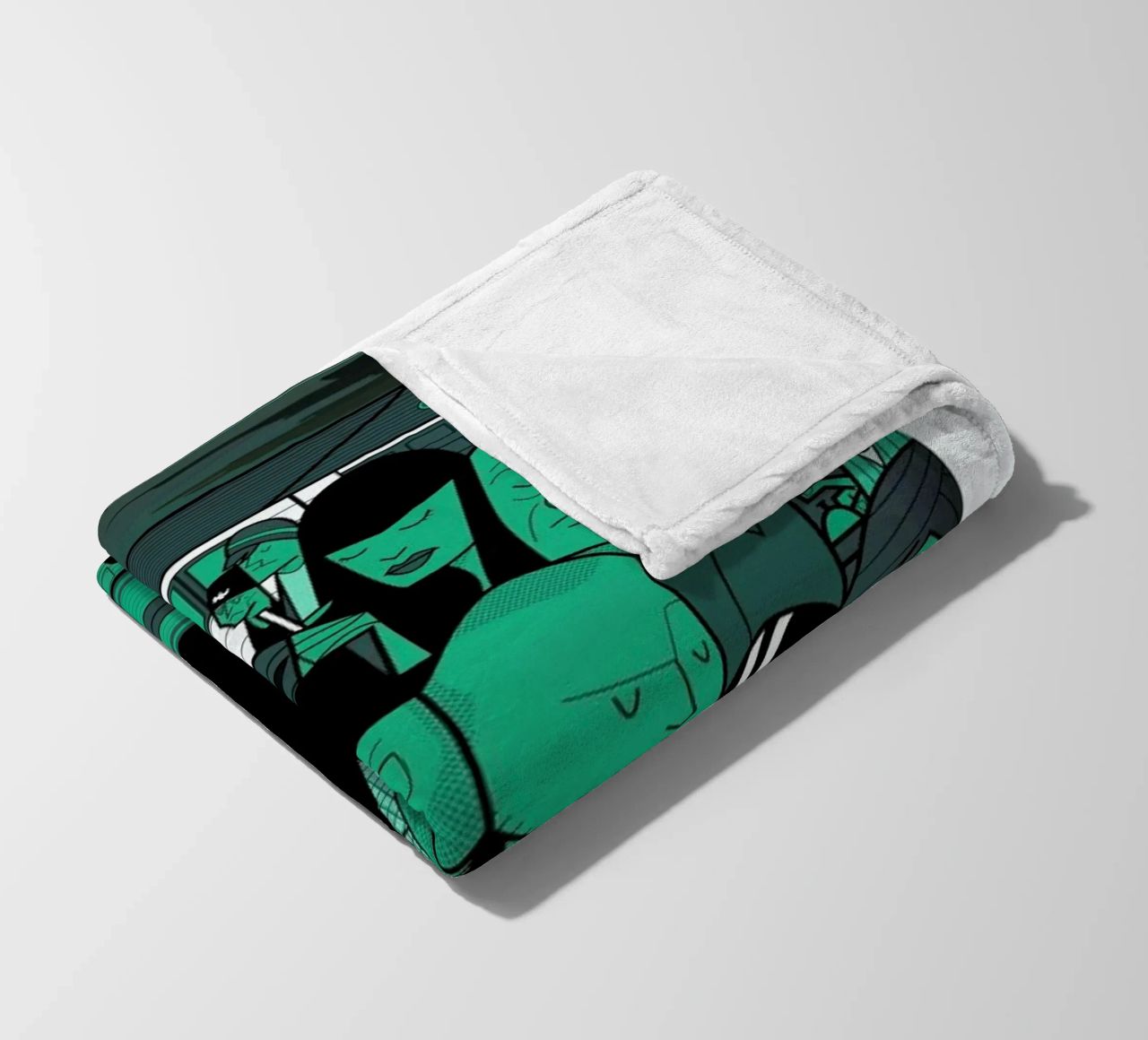 I'm the one who knocks - green version fleece blanket by Ale Giorgini