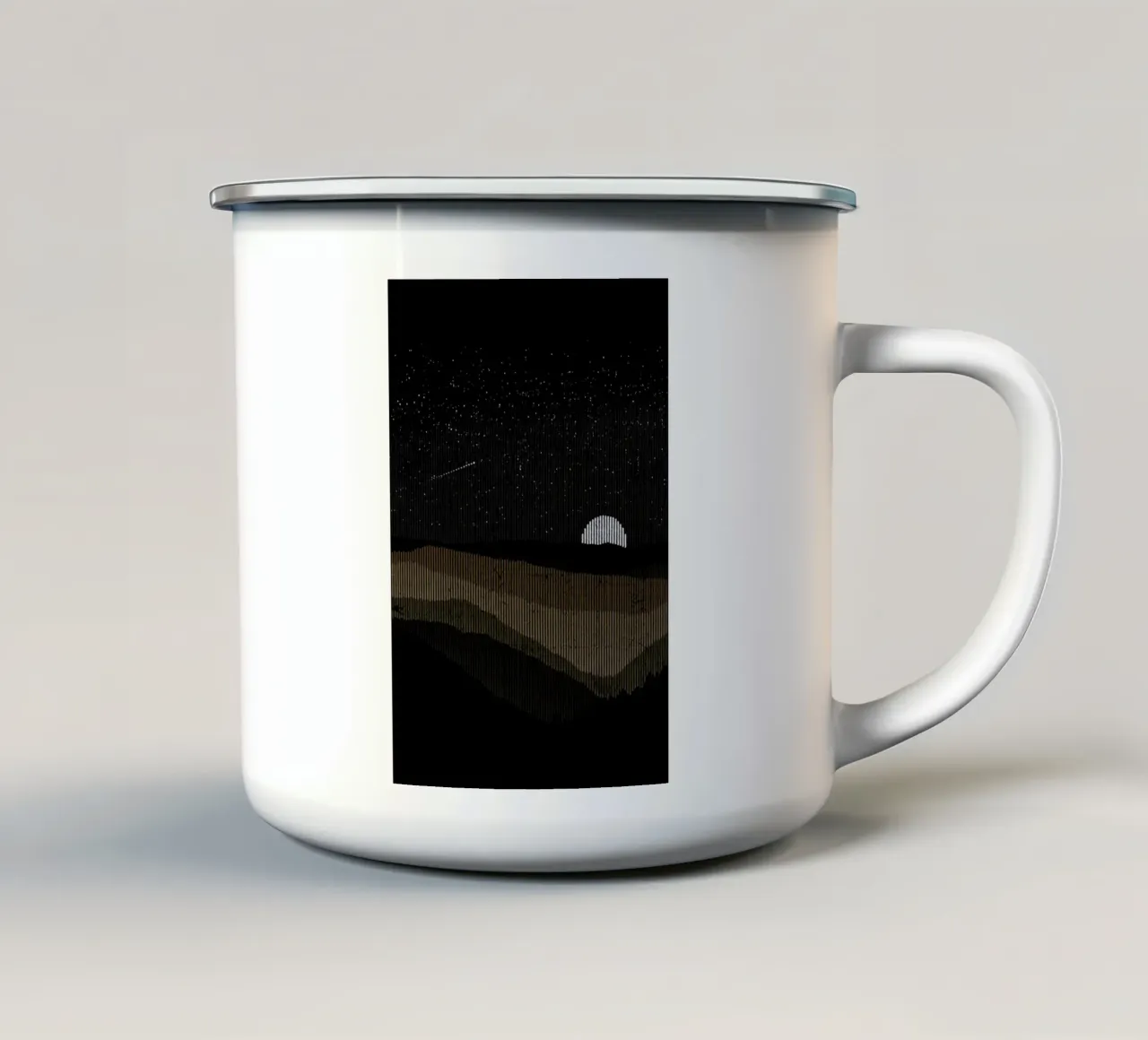 Moonrise 02 tazza in smalto da Florent Bodart