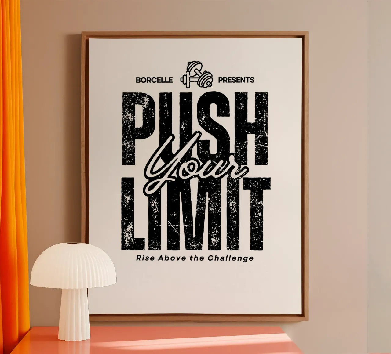 Push your limit canvas with Floater frame by khoailang
