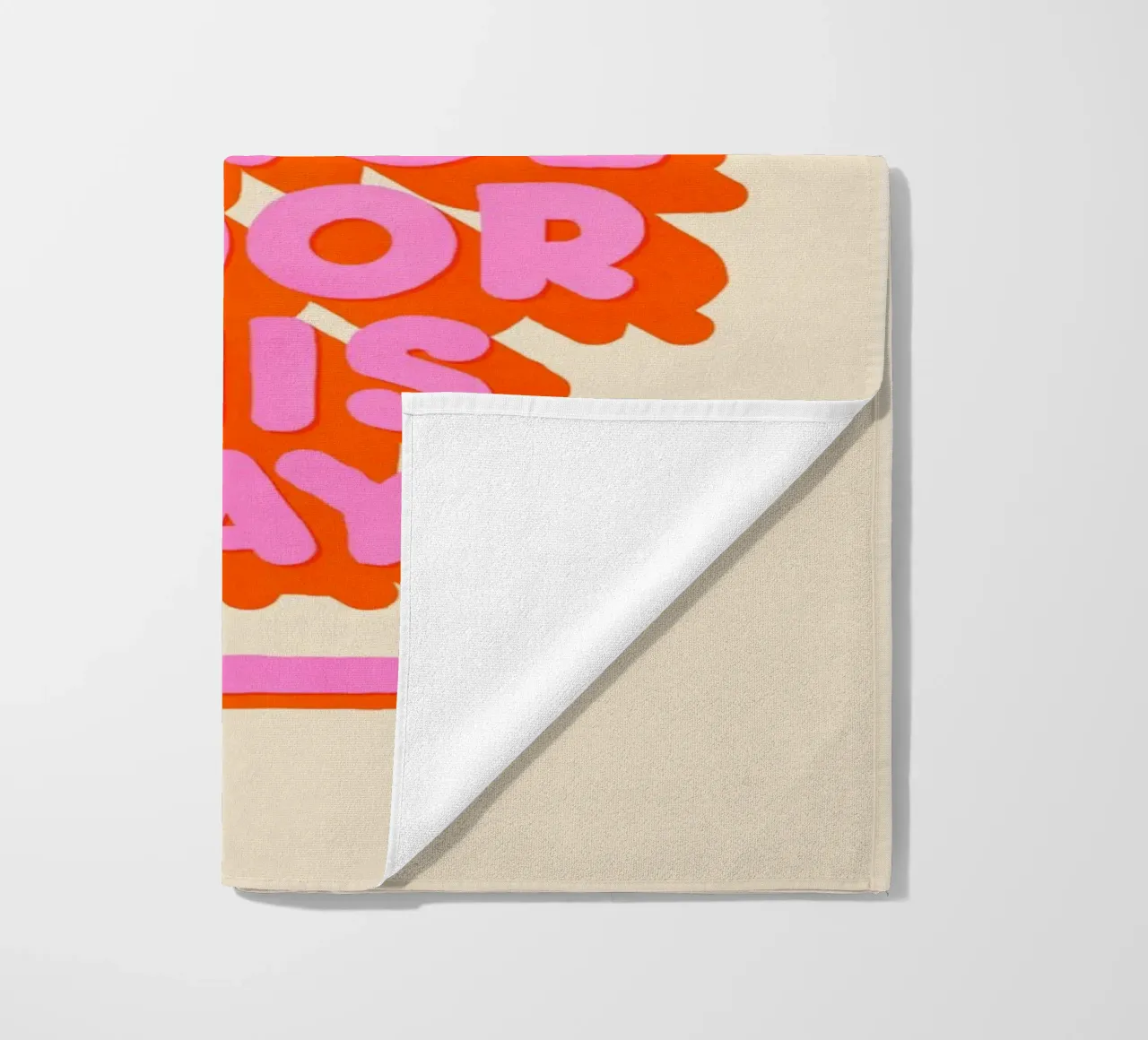 Retro "Dance Floor This Way" Typography Art Print telo mare da showmemars